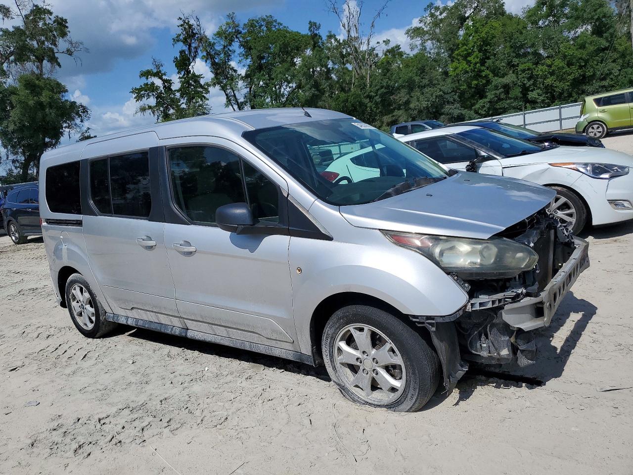 2015 Ford Transit Connect Xlt Silver vin: NM0GE9F78F1203386