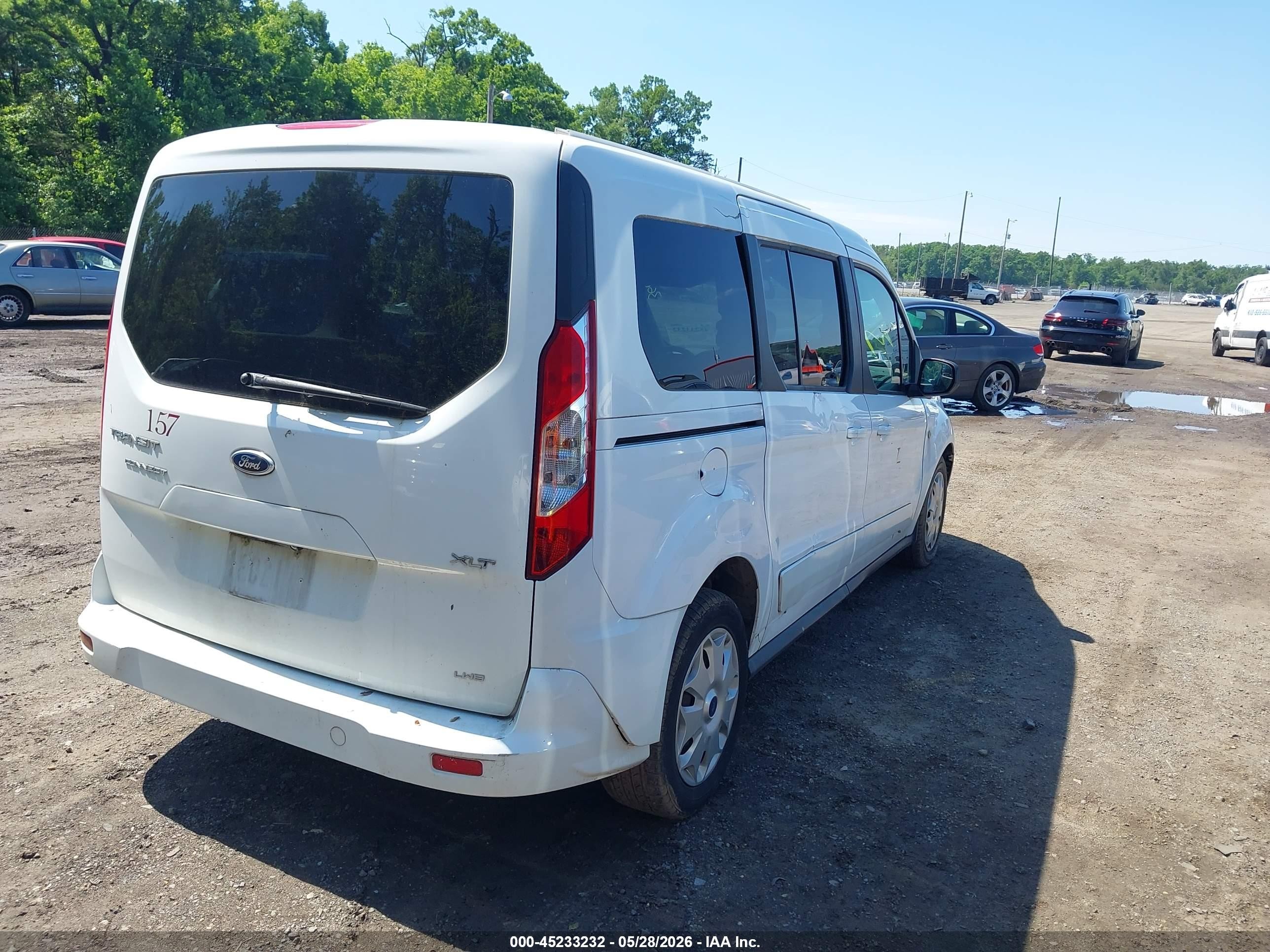 2015 Ford Transit Connect Xlt Белый vin: NM0GE9F78F1207356