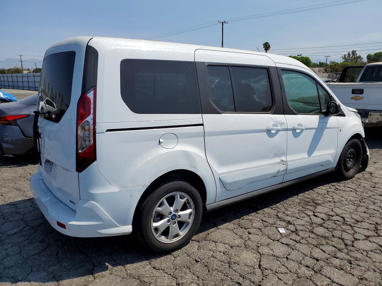 2015 Ford Transit Connect Xlt White vin: NM0GE9F79F1199087