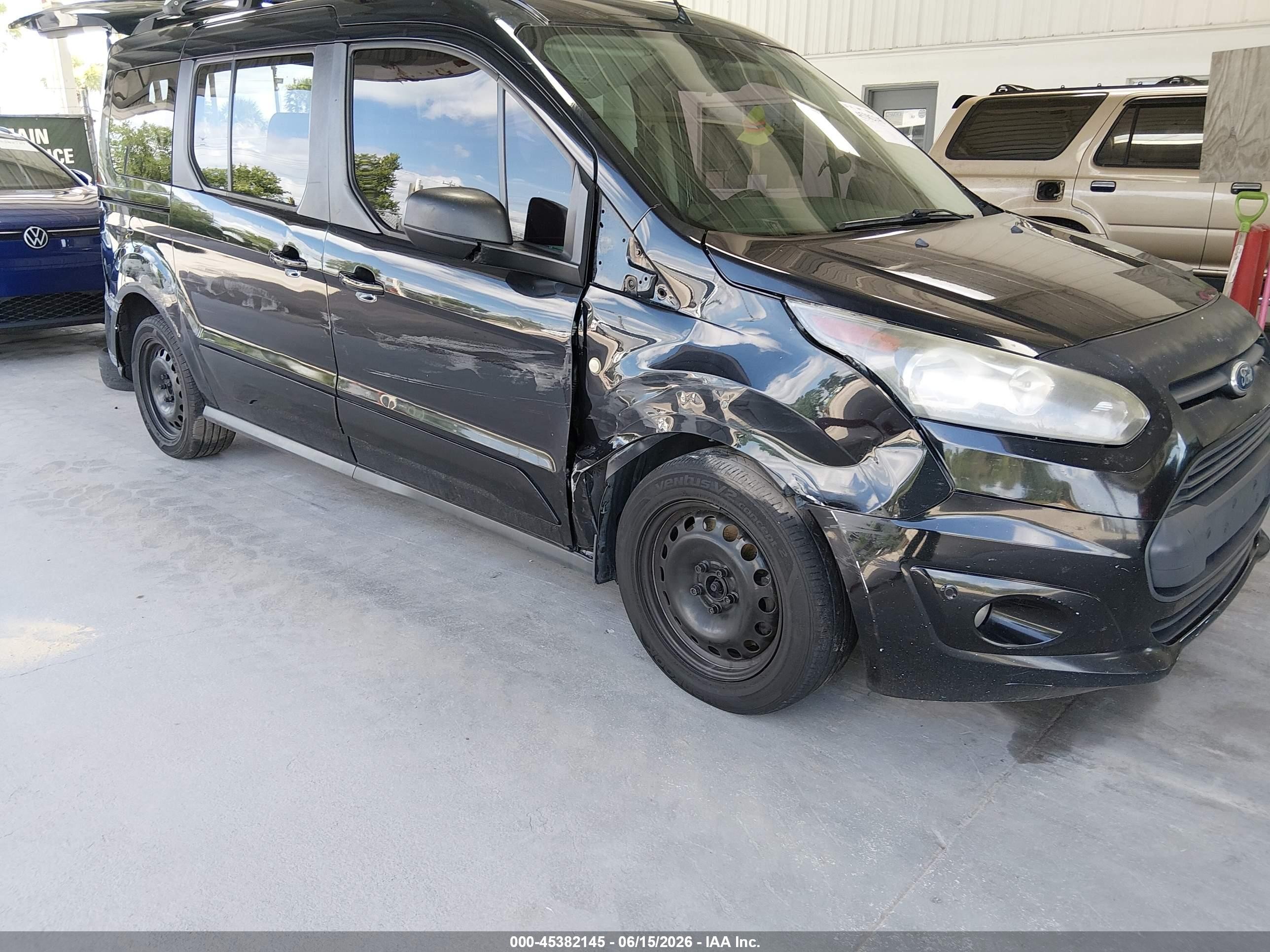2015 Ford Transit Connect Xlt Black vin: NM0GE9F79F1213408