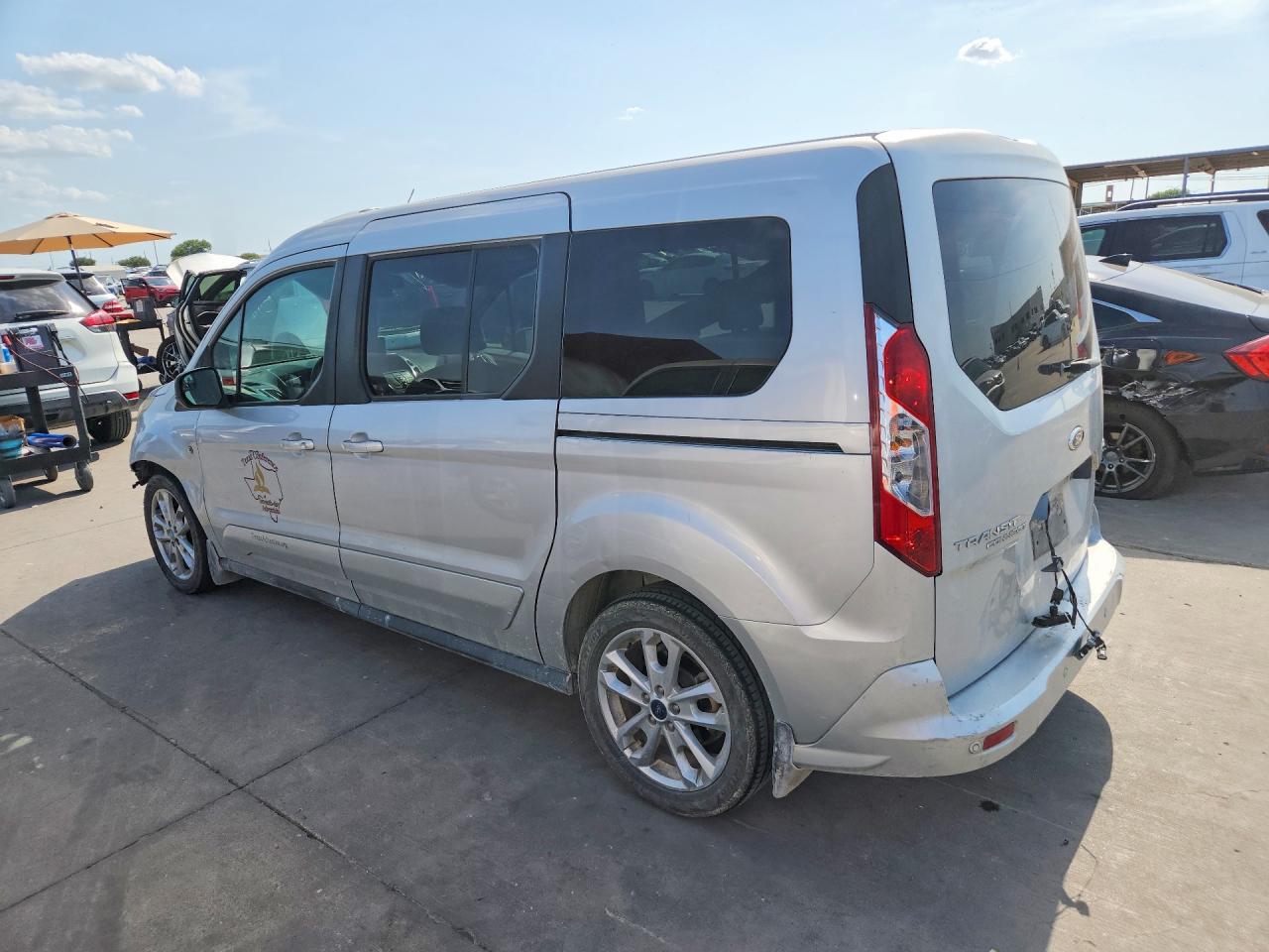 2014 Ford Transit Connect Xlt Silver vin: NM0GE9F7XE1152360