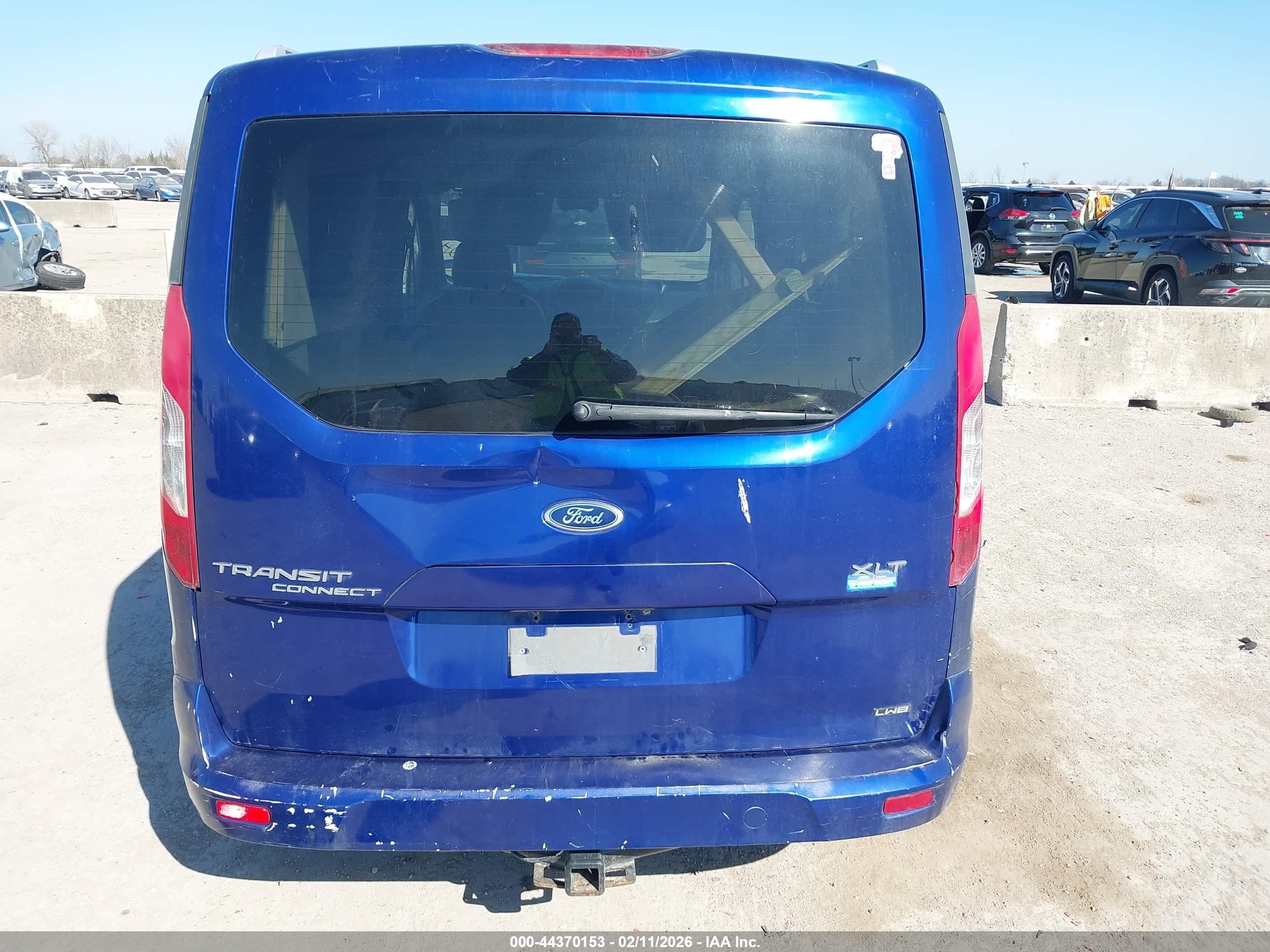 2015 Ford Transit Connect Xlt Blue vin: NM0GE9F7XF1182637