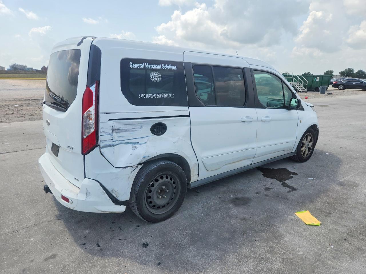 2015 Ford Transit Connect Xlt White vin: NM0GE9F7XF1197803
