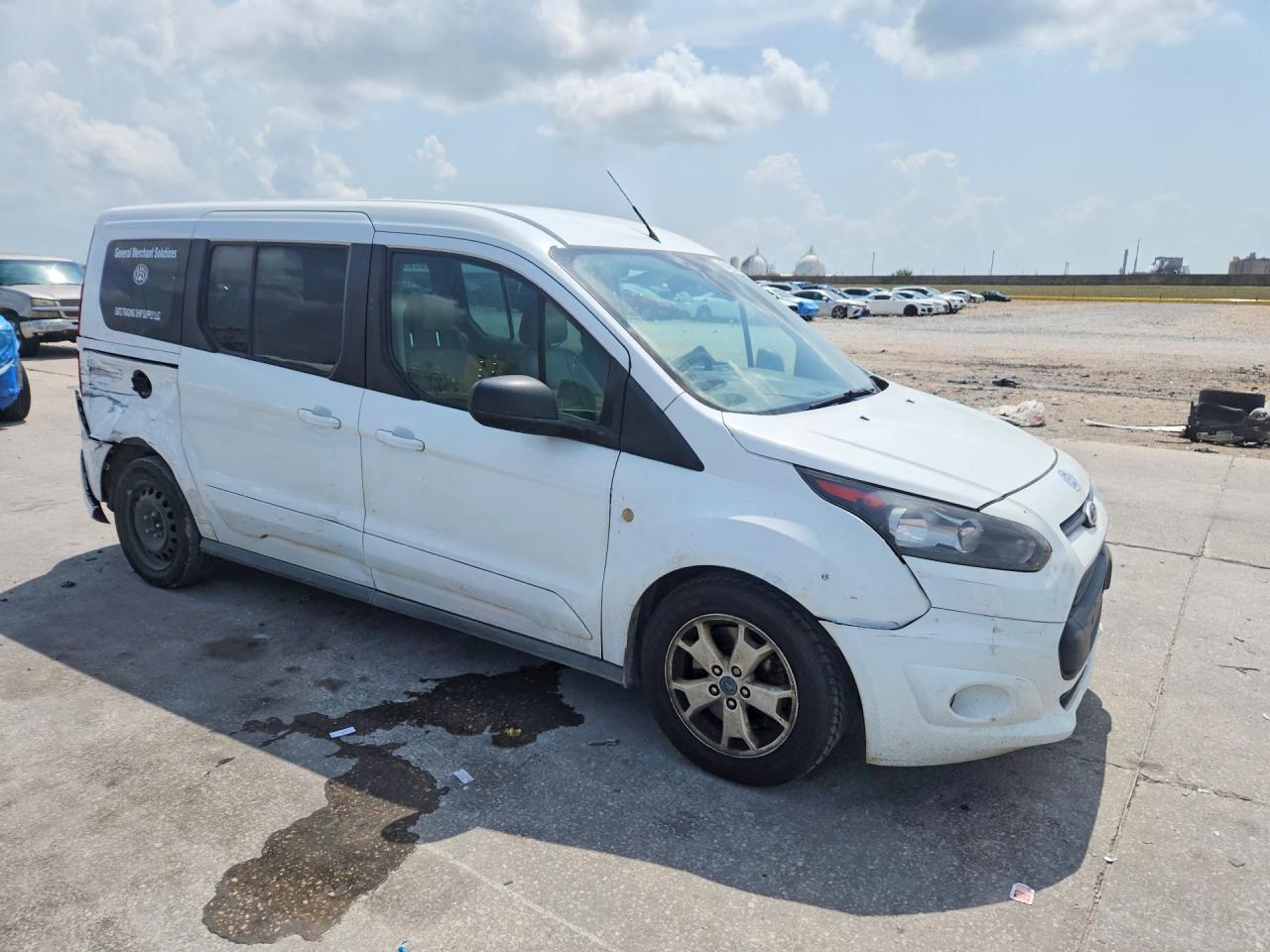 2015 Ford Transit Connect Xlt White vin: NM0GE9F7XF1197803