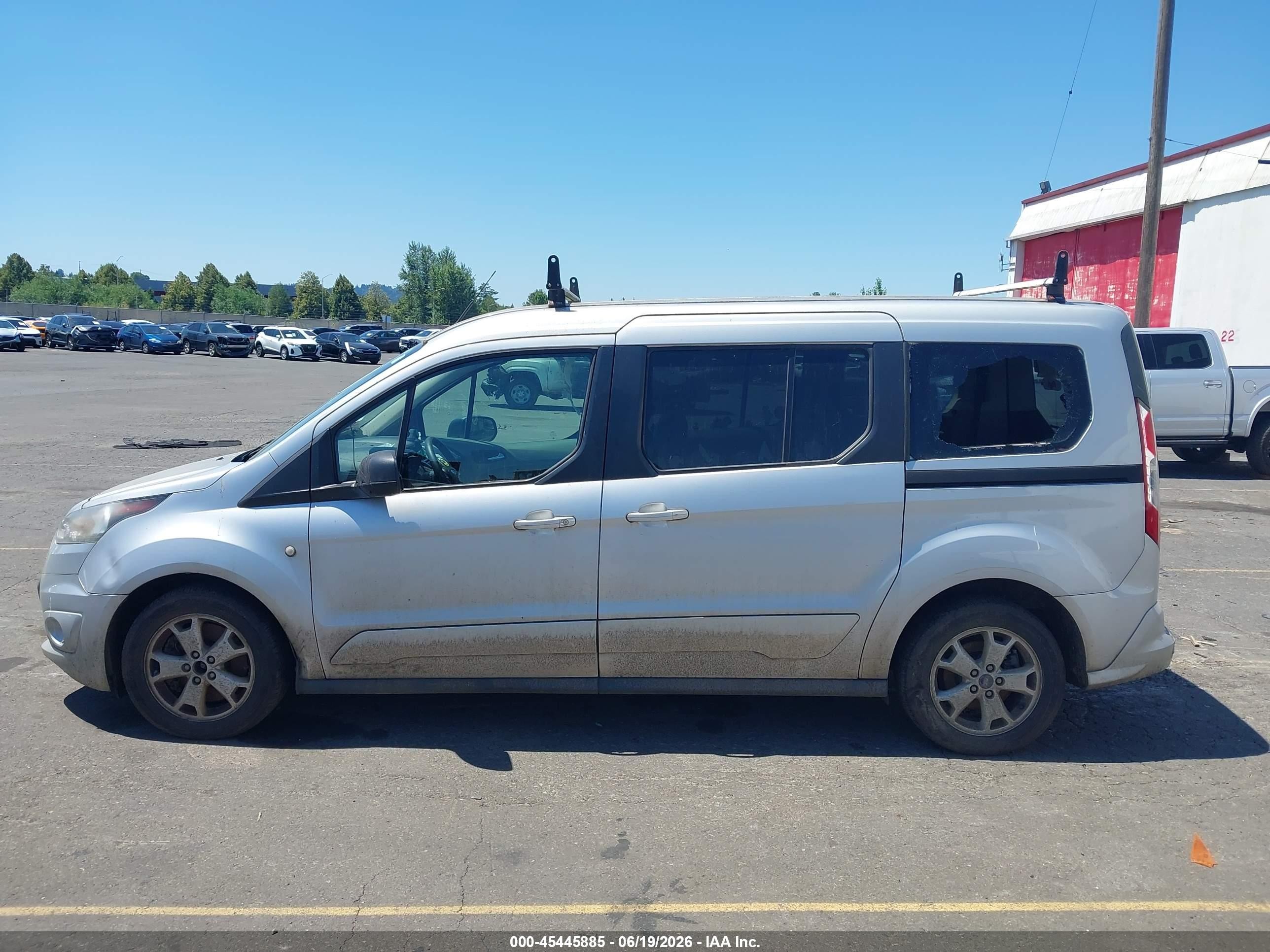 2015 Ford Transit Connect Xlt Silver vin: NM0GE9F7XF1198515