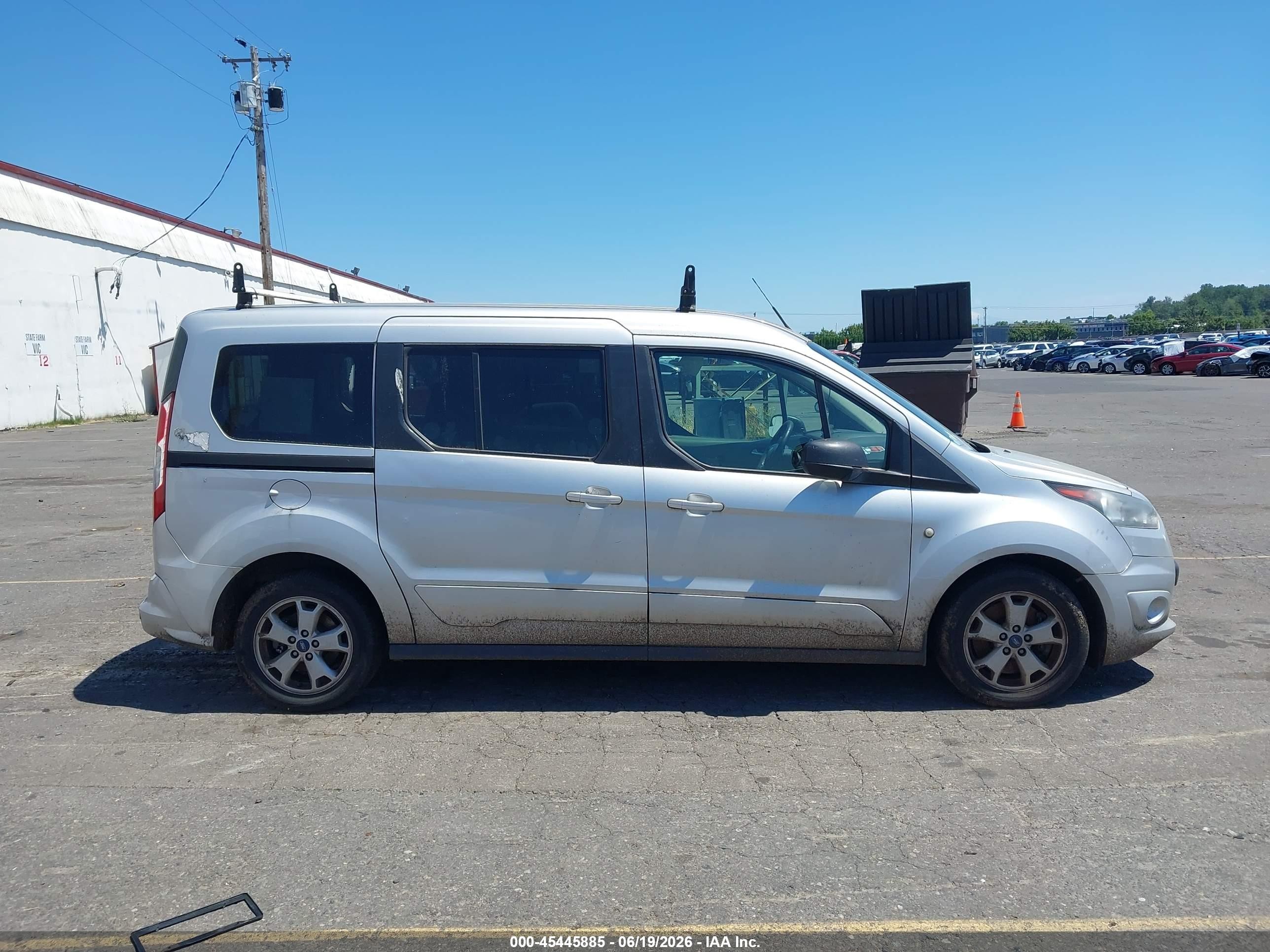 2015 Ford Transit Connect Xlt Silver vin: NM0GE9F7XF1198515