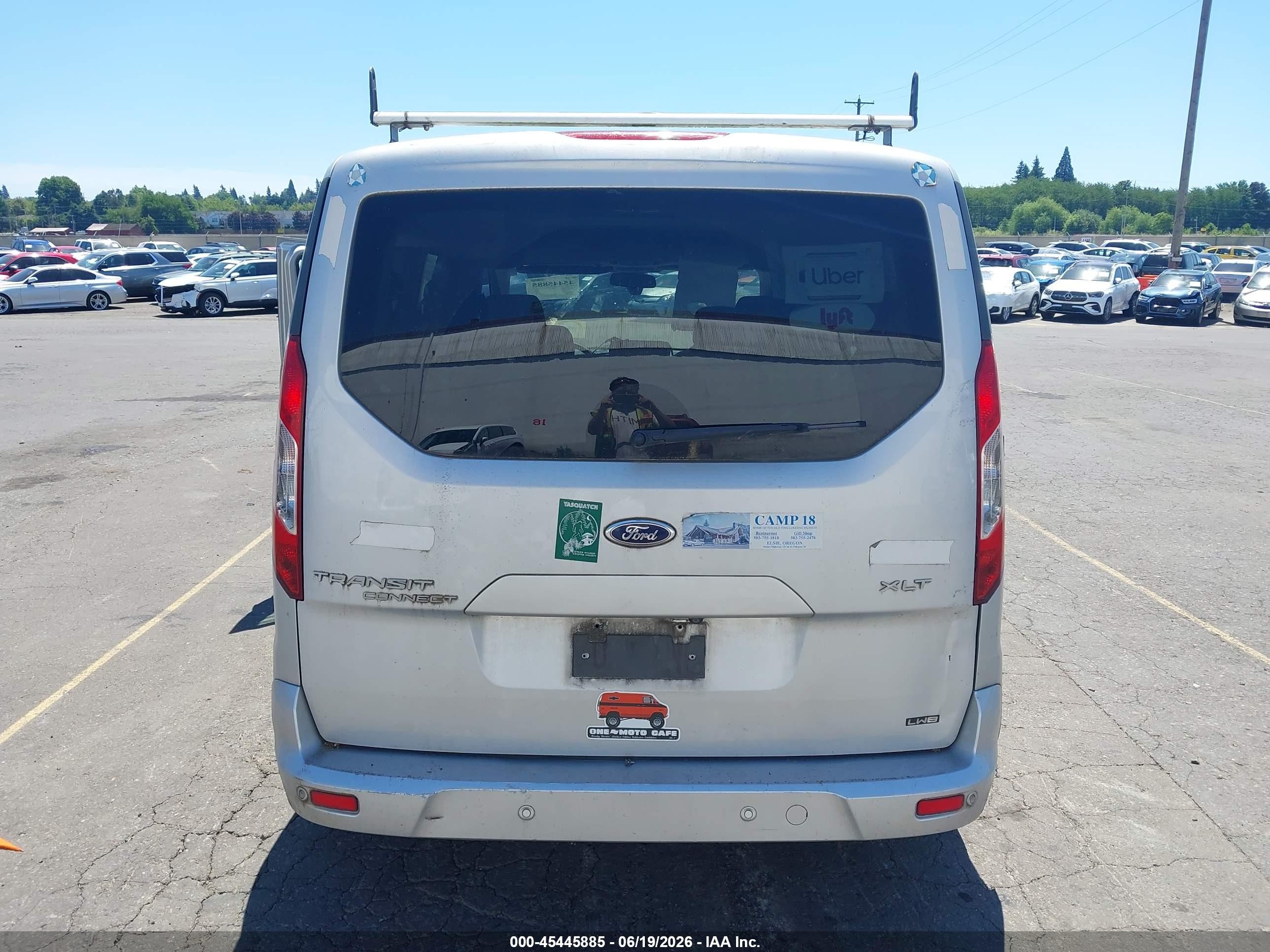 2015 Ford Transit Connect Xlt Silver vin: NM0GE9F7XF1198515