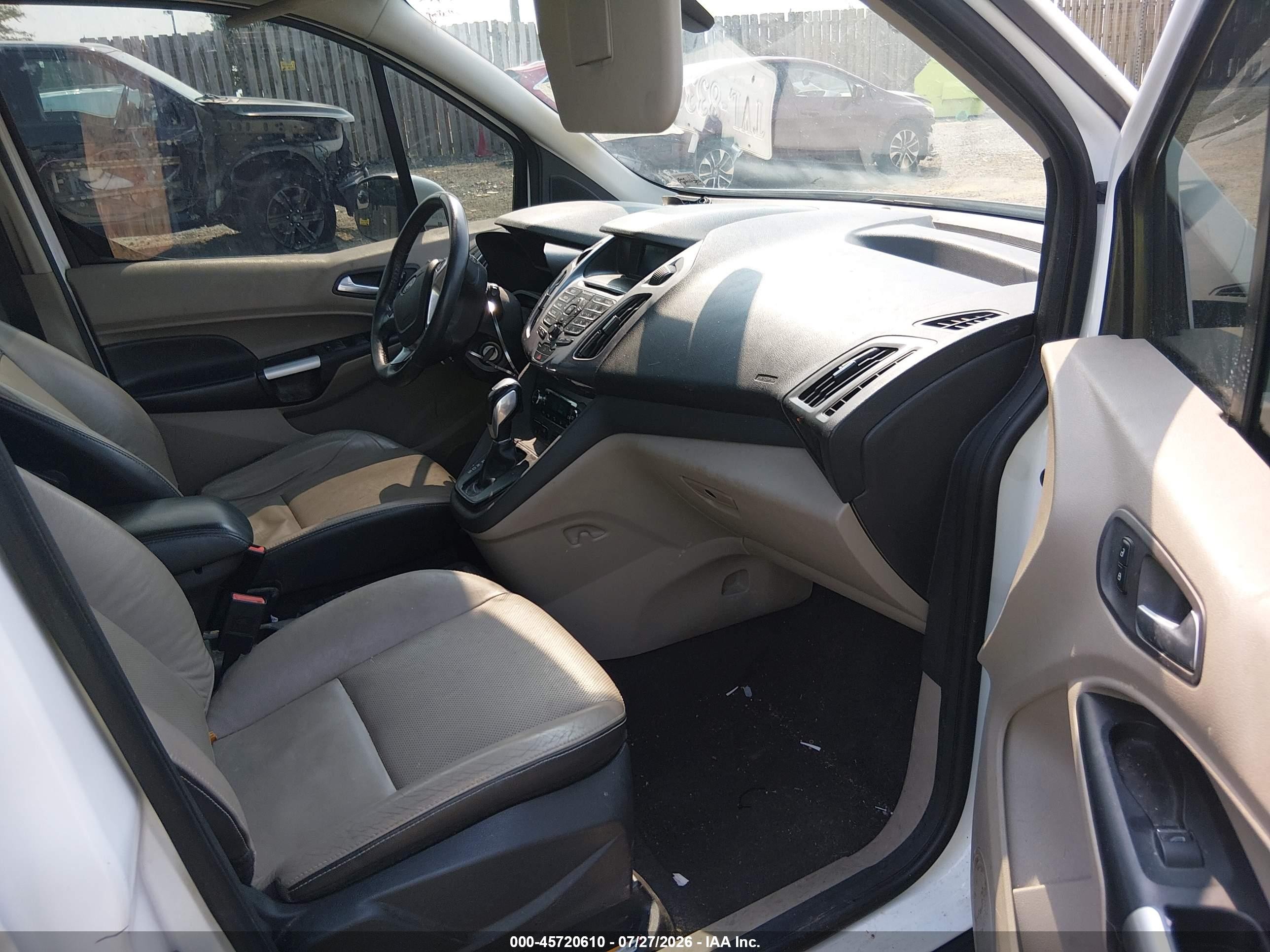 2014 Ford Transit Connect Titanium White vin: NM0GE9G71E1141701