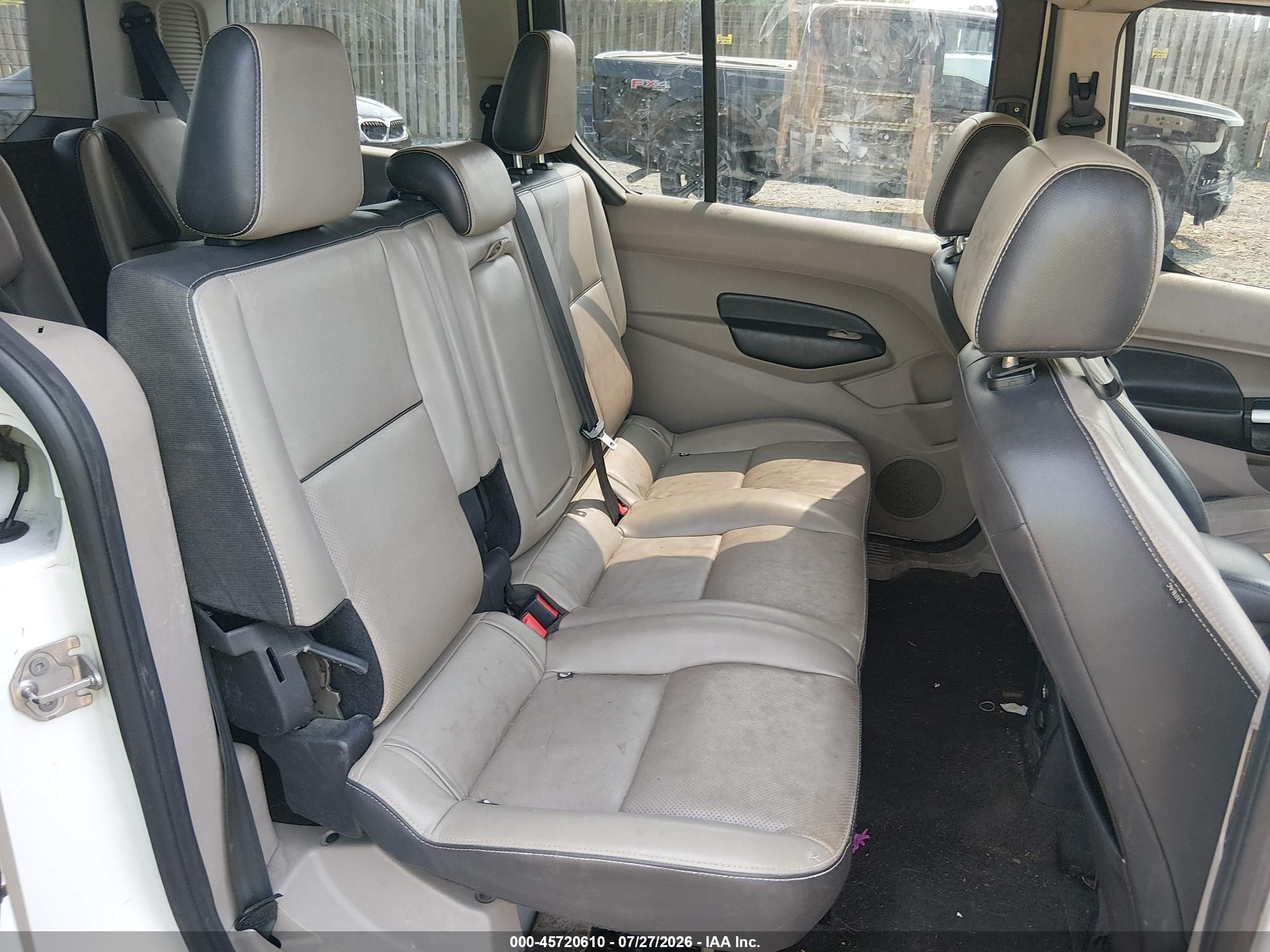 2014 Ford Transit Connect Titanium White vin: NM0GE9G71E1141701