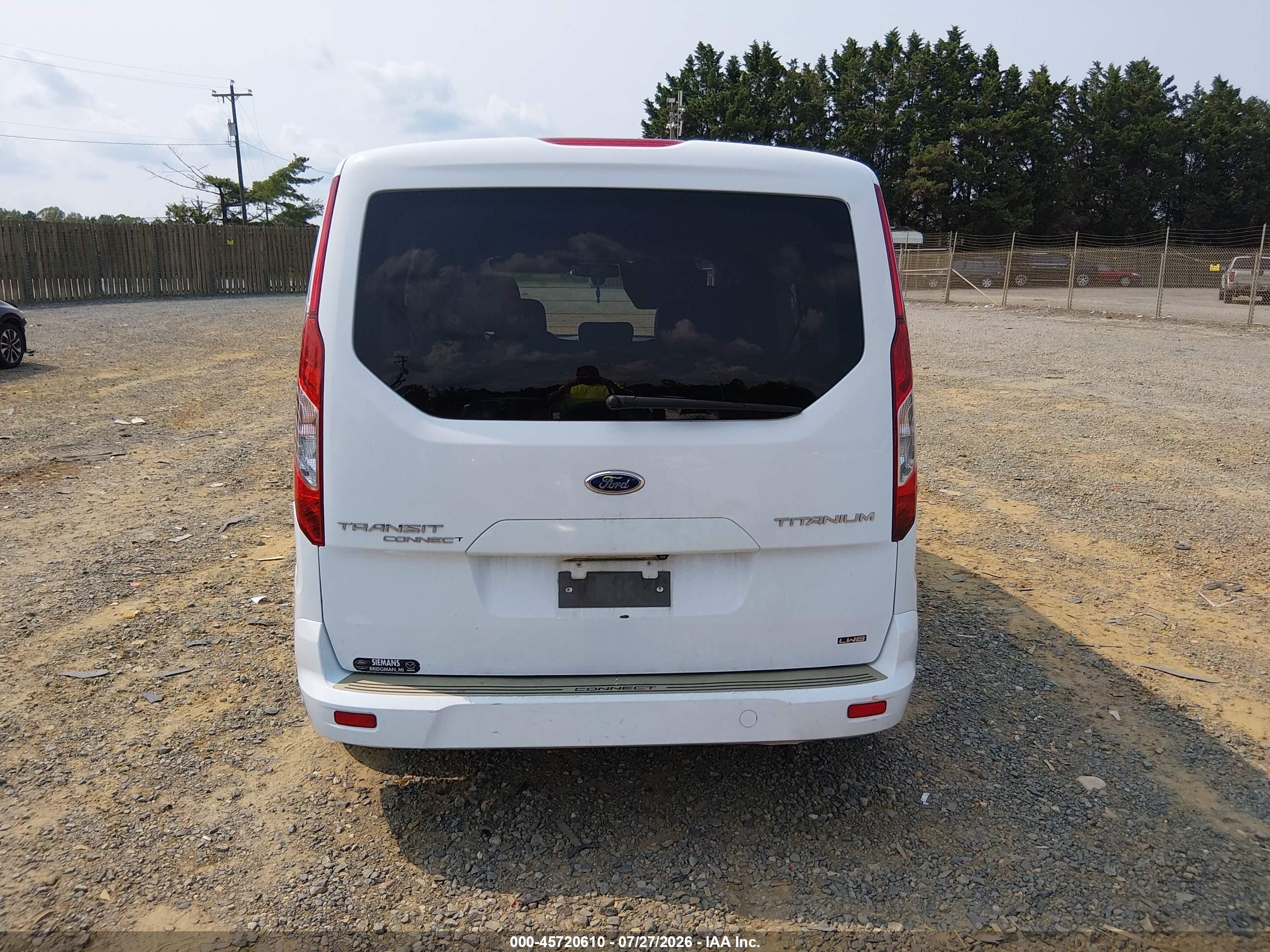 2014 Ford Transit Connect Titanium White vin: NM0GE9G71E1141701