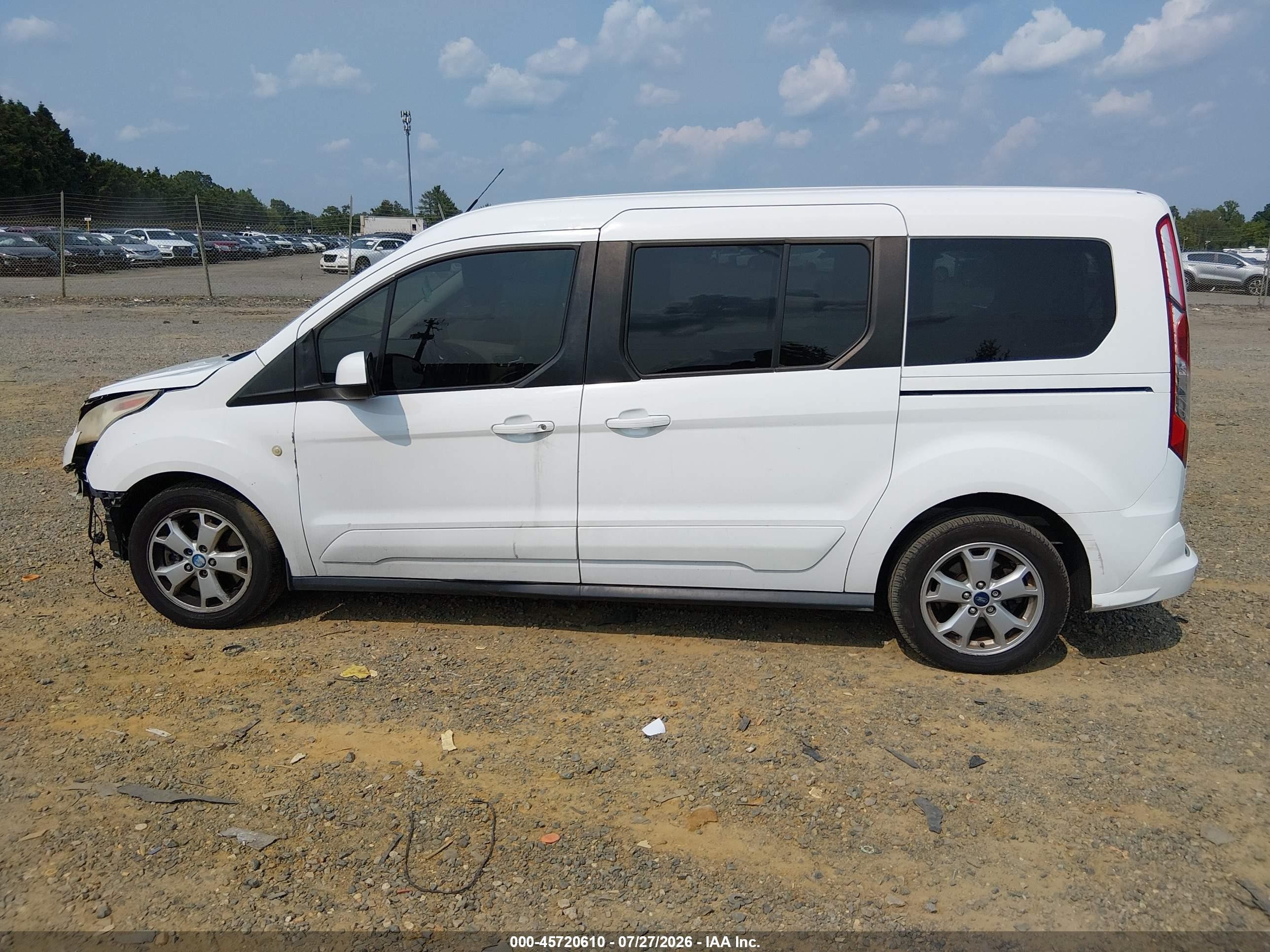 2014 Ford Transit Connect Titanium White vin: NM0GE9G71E1141701