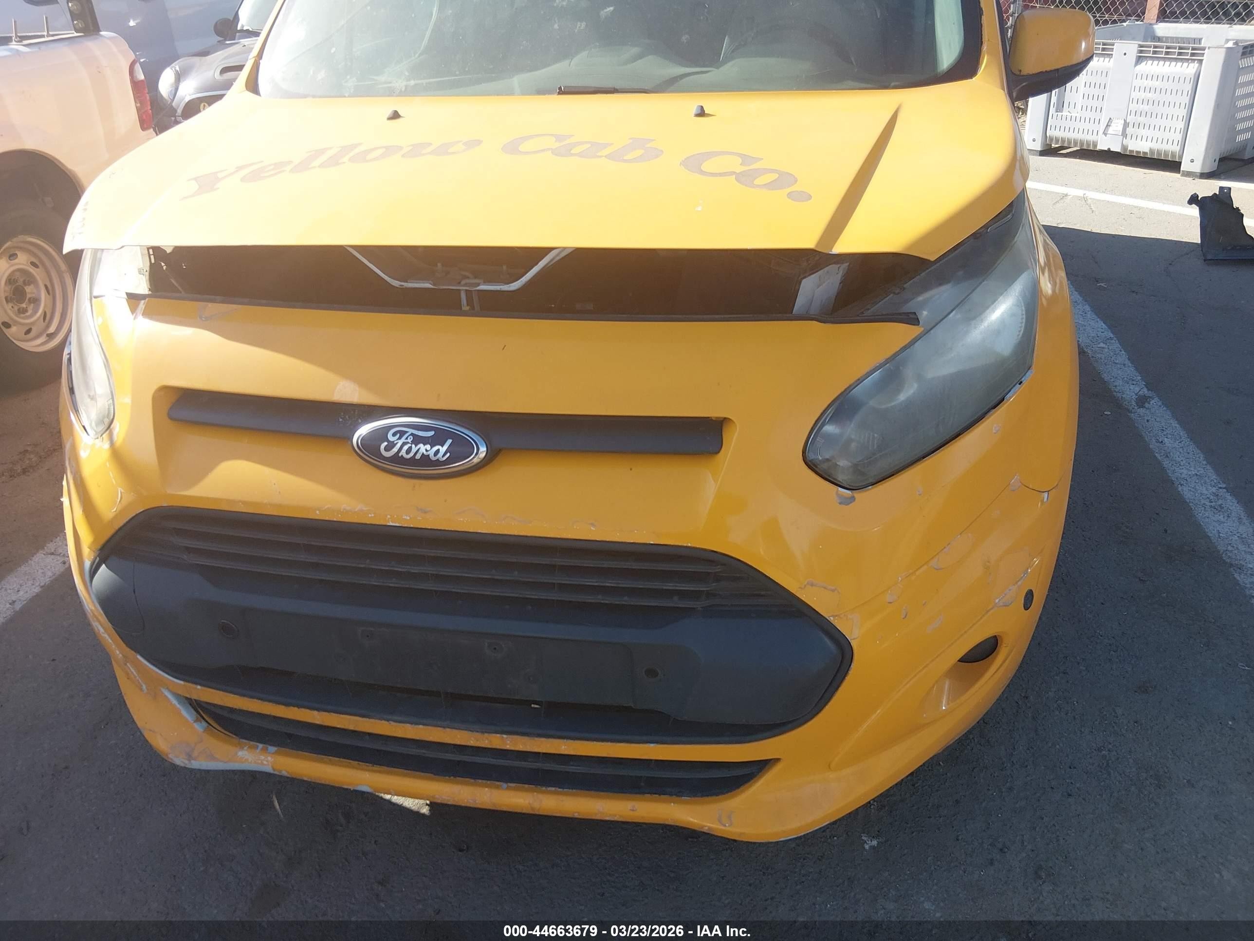 2015 Ford Transit Connect Titanium Yellow vin: NM0GE9G71F1223574