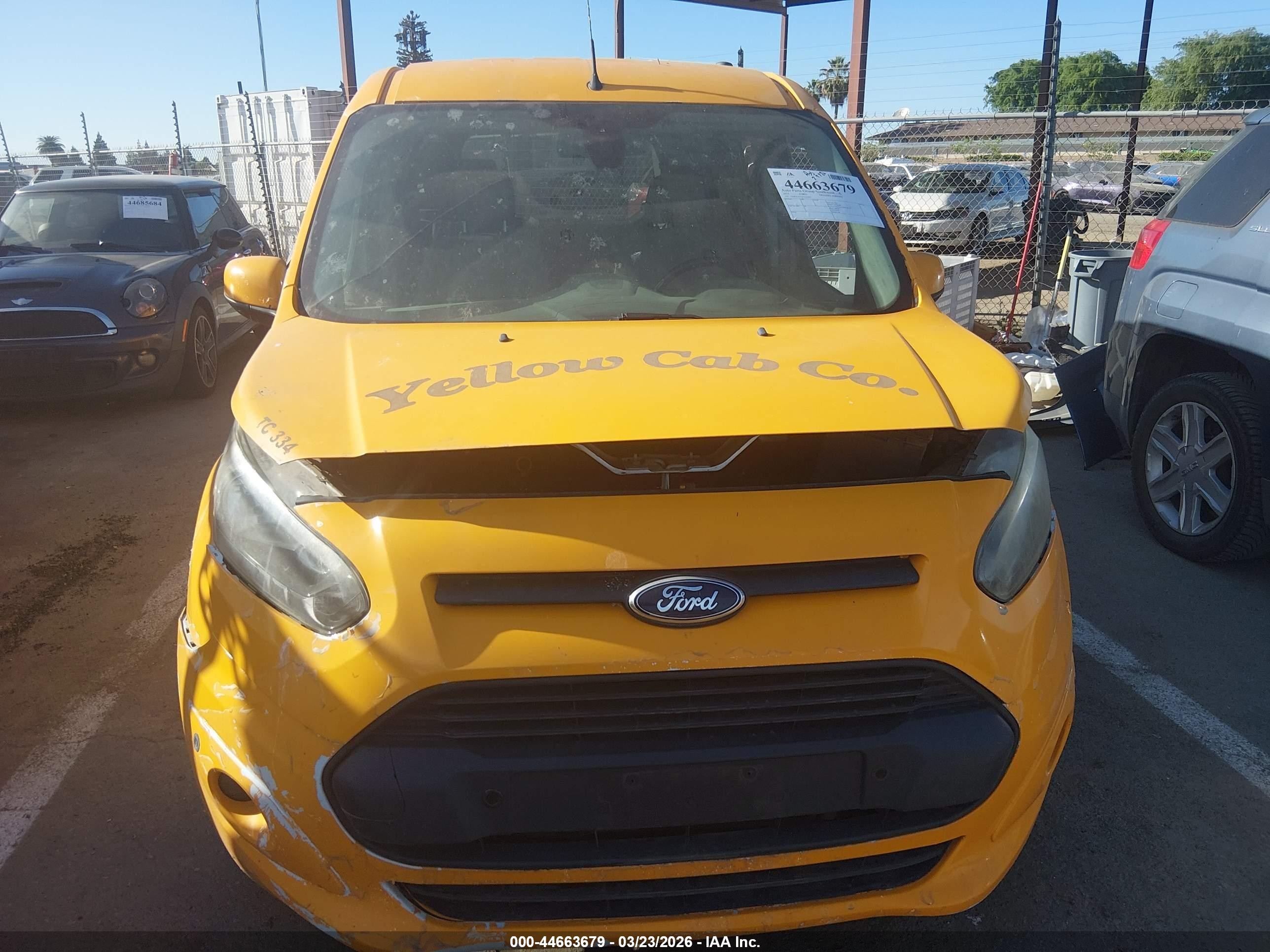 2015 Ford Transit Connect Titanium Yellow vin: NM0GE9G71F1223574