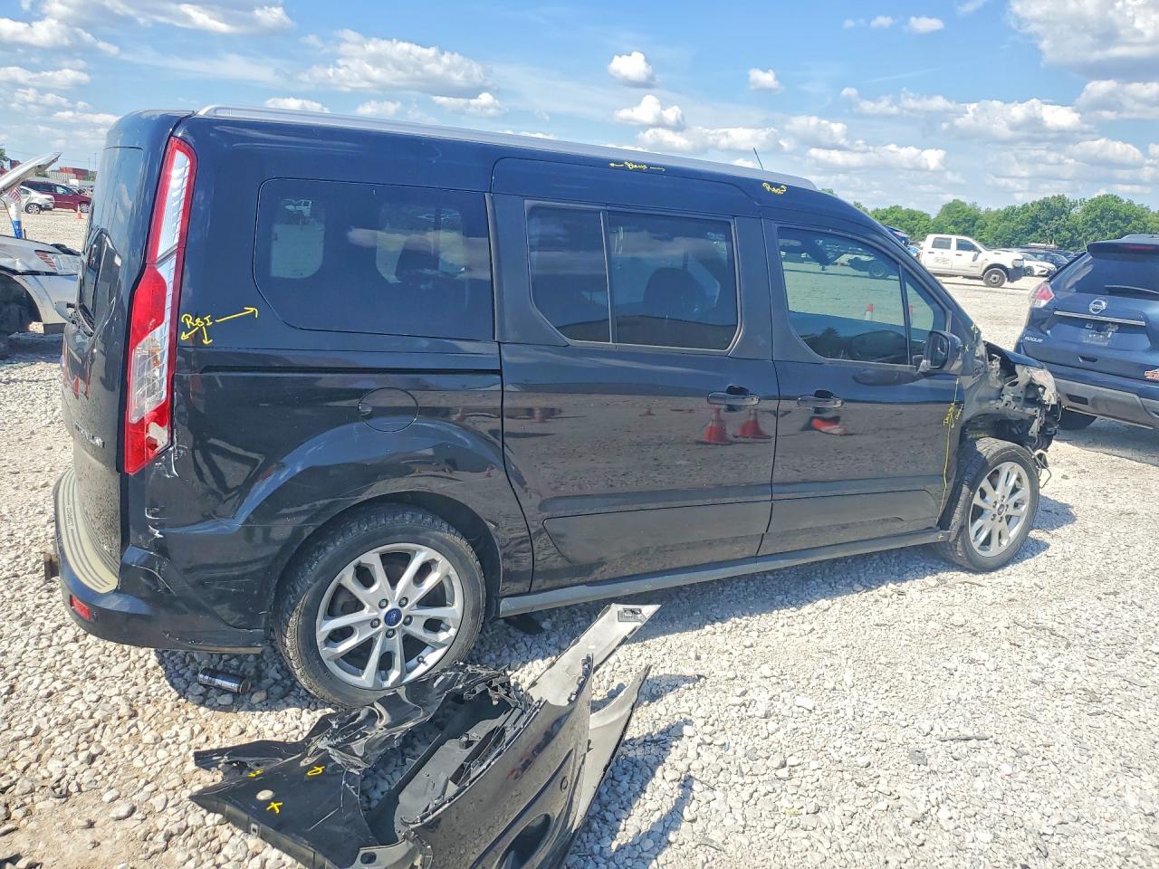 2015 Ford Transit Connect Titanium Black vin: NM0GE9G72F1223745