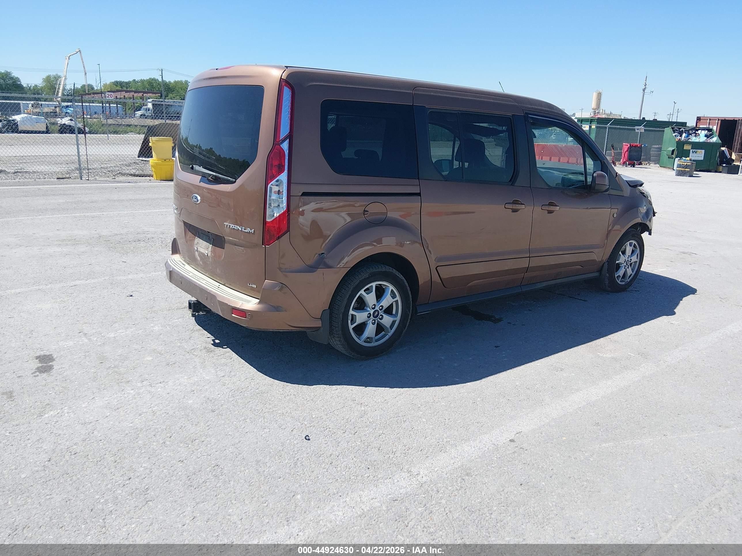 2014 Ford Transit Connect Titanium Коричневый vin: NM0GE9G74E1148402