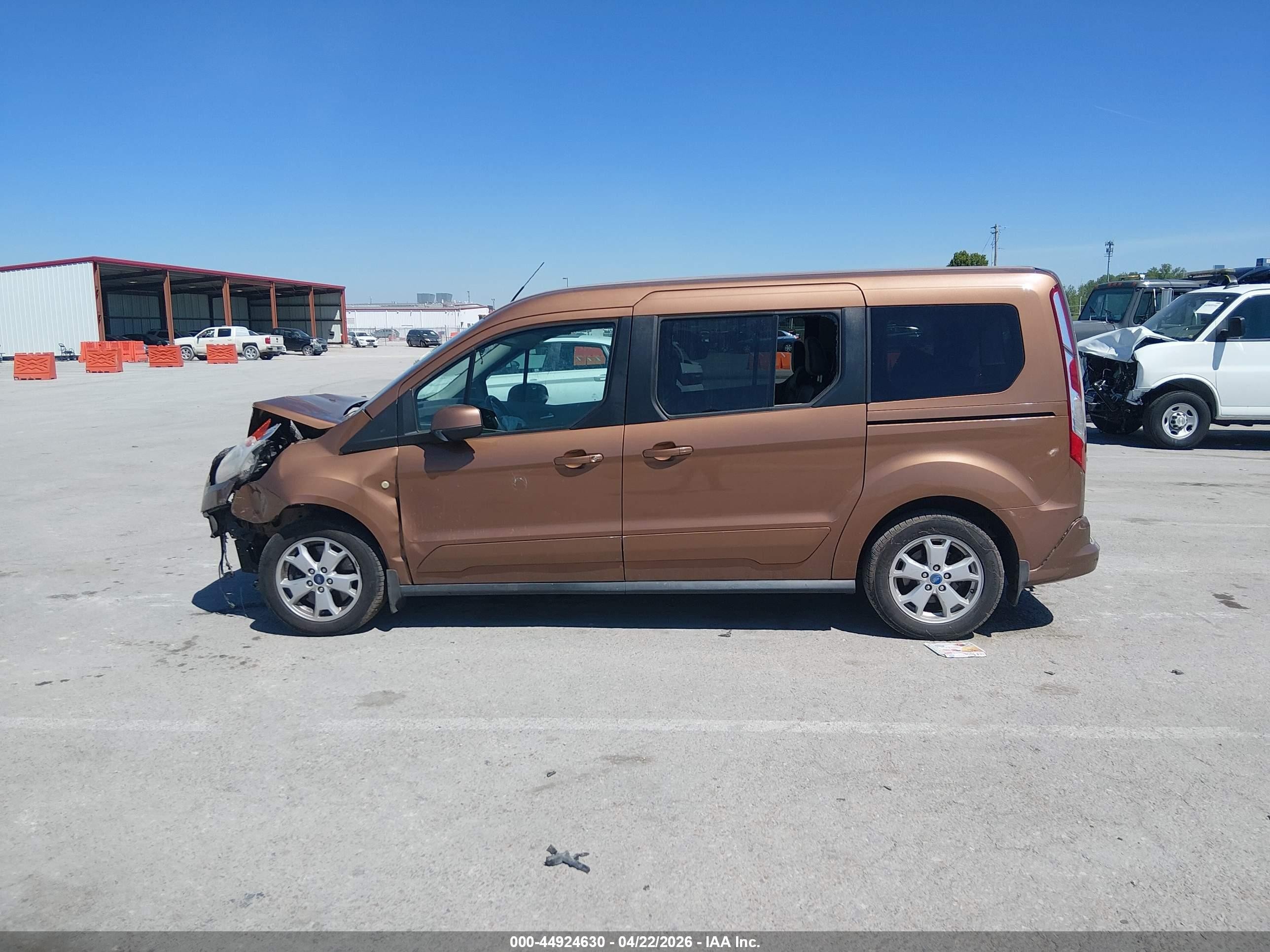 2014 Ford Transit Connect Titanium Коричневый vin: NM0GE9G74E1148402