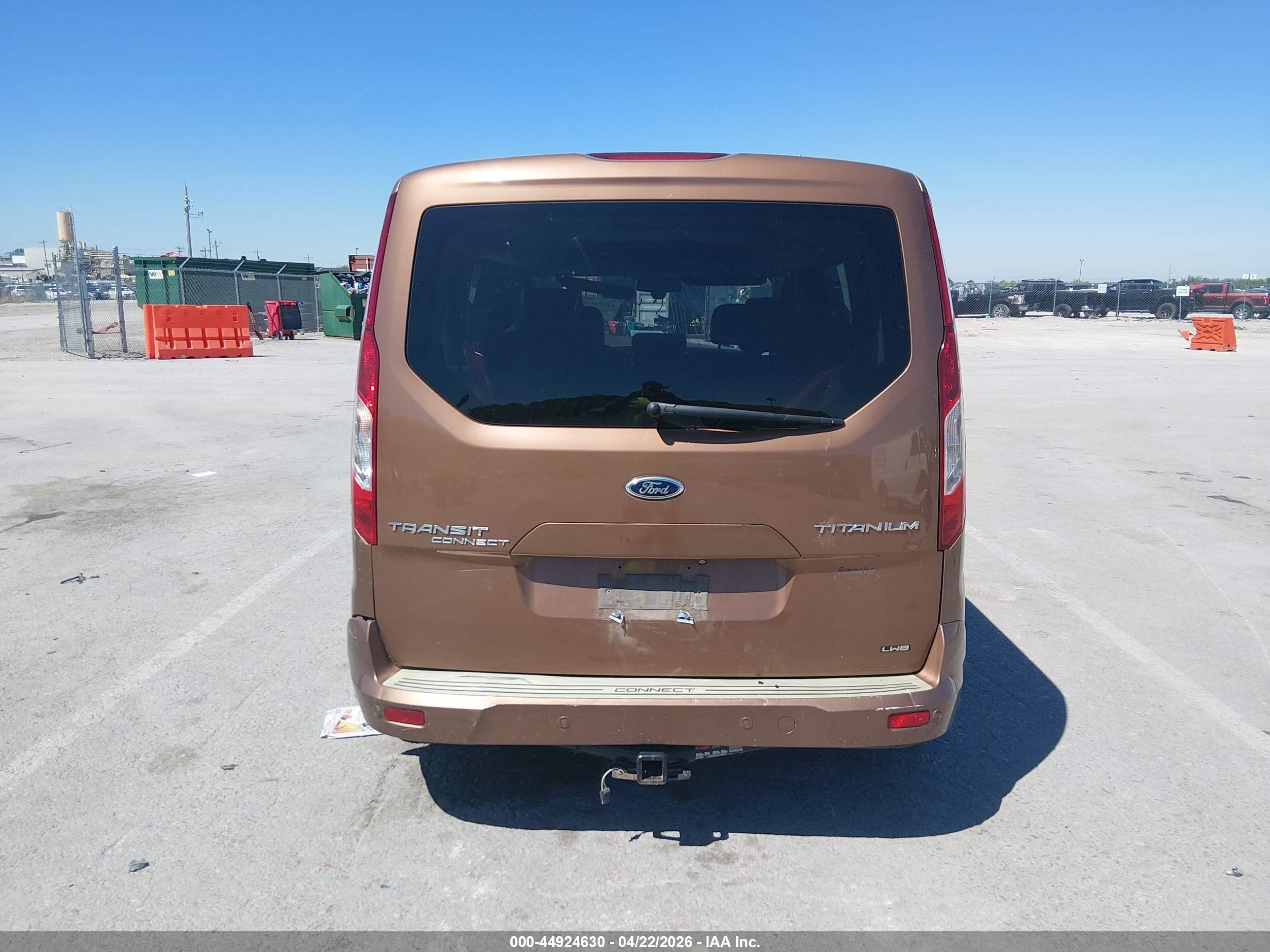 2014 Ford Transit Connect Titanium Коричневый vin: NM0GE9G74E1148402