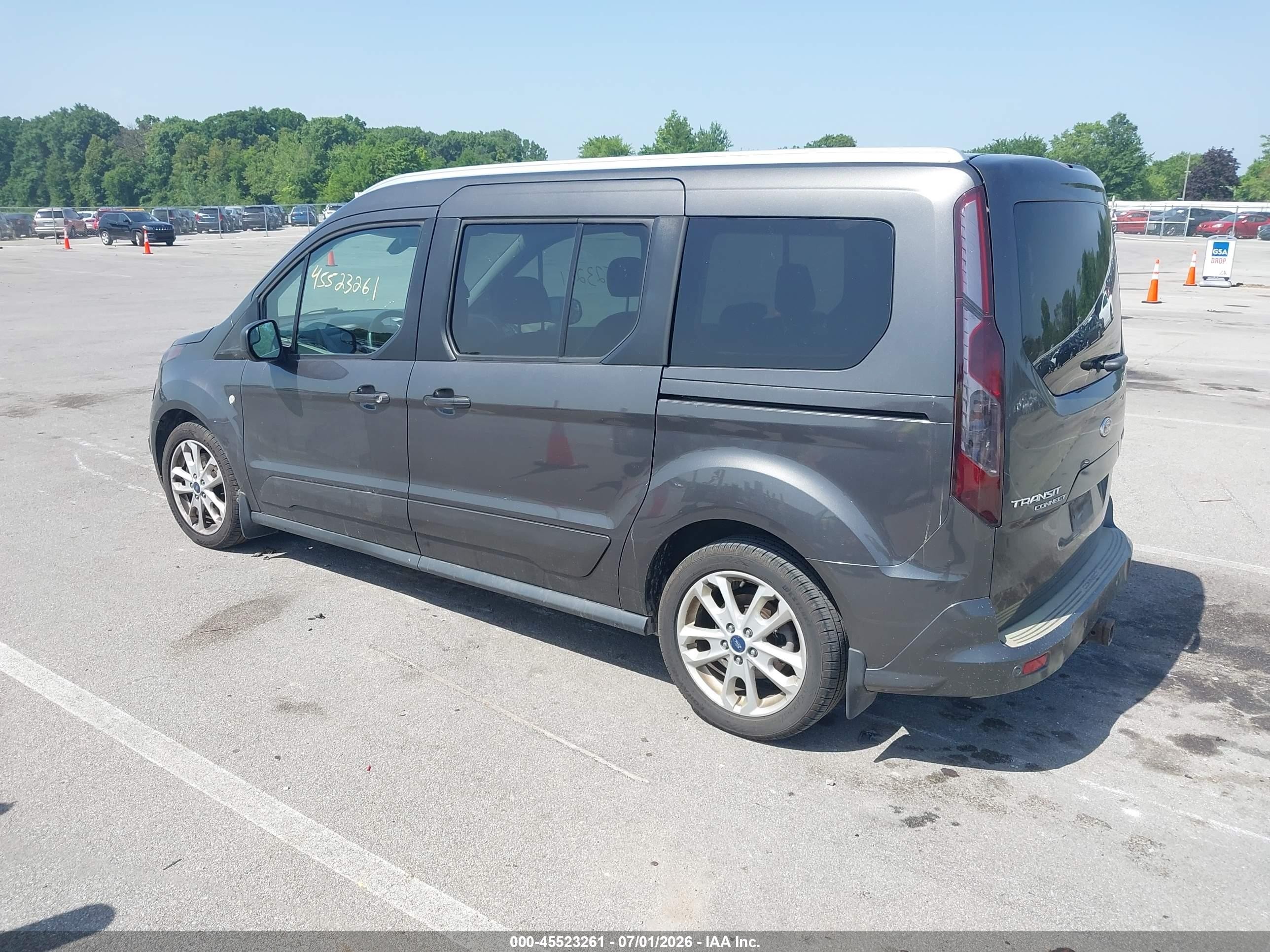 2015 Ford Transit Connect Titanium Gray vin: NM0GE9G74F1227487
