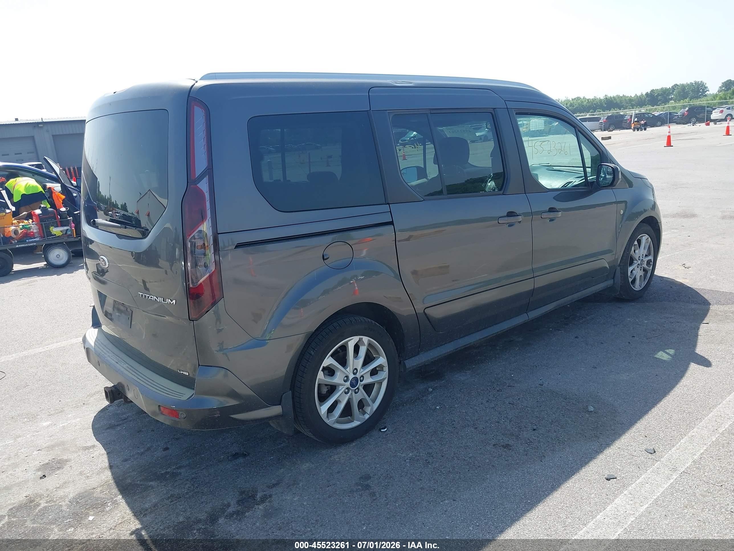 2015 Ford Transit Connect Titanium Gray vin: NM0GE9G74F1227487