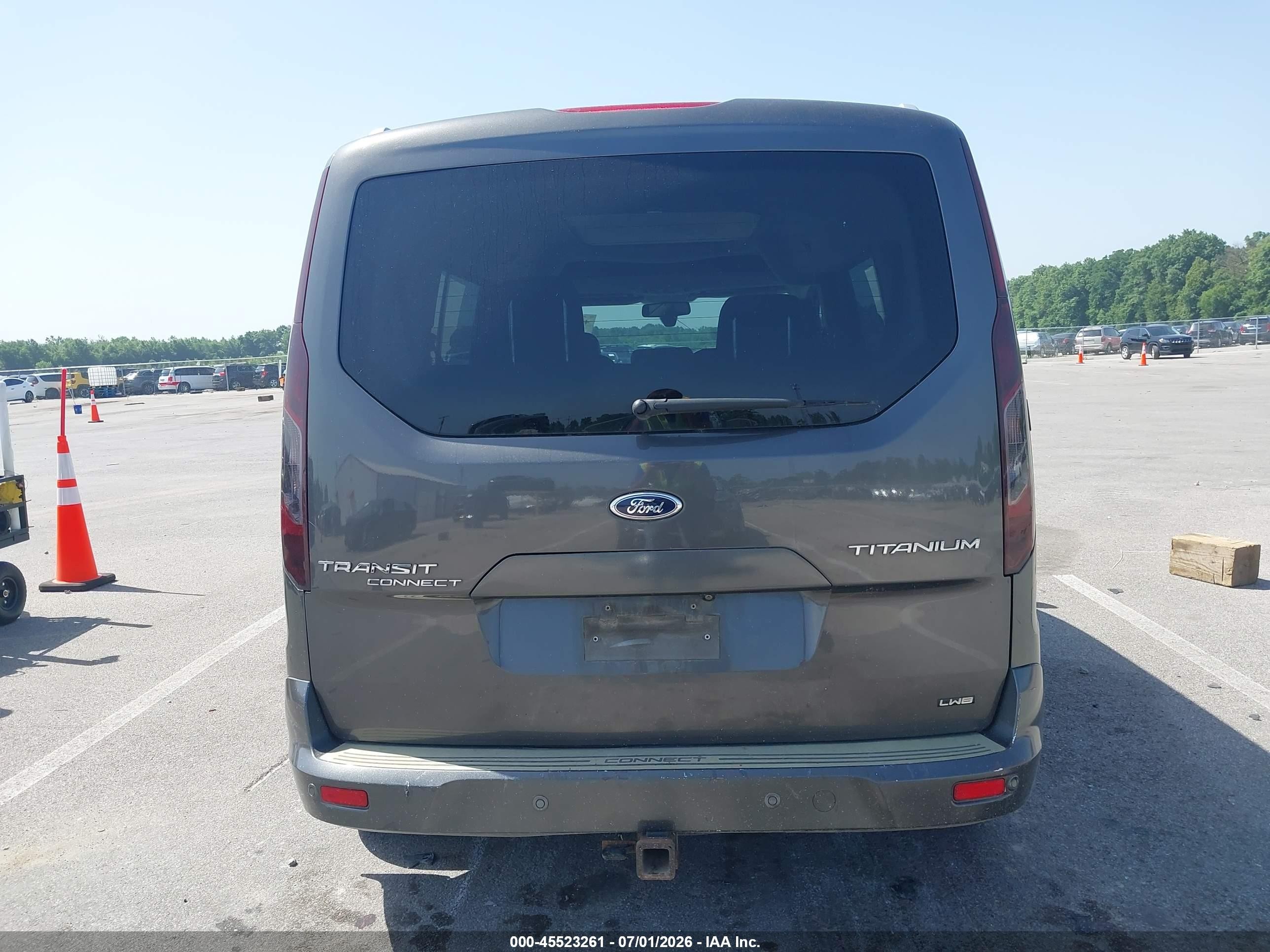 2015 Ford Transit Connect Titanium Gray vin: NM0GE9G74F1227487