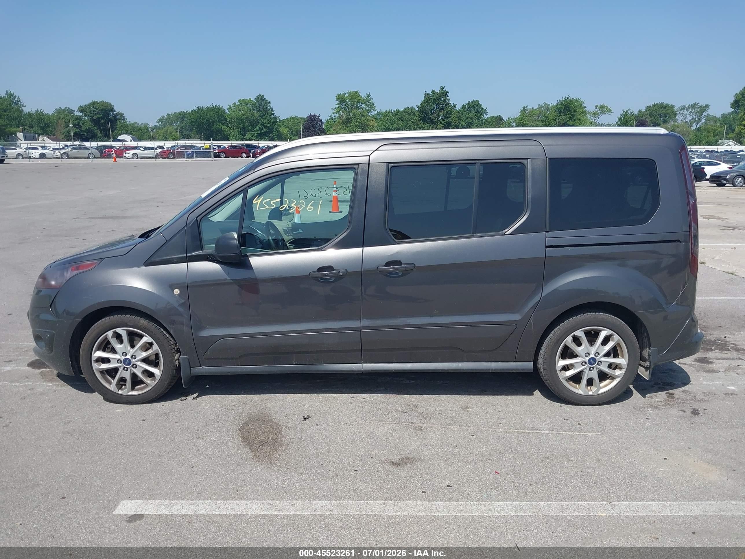 2015 Ford Transit Connect Titanium Gray vin: NM0GE9G74F1227487