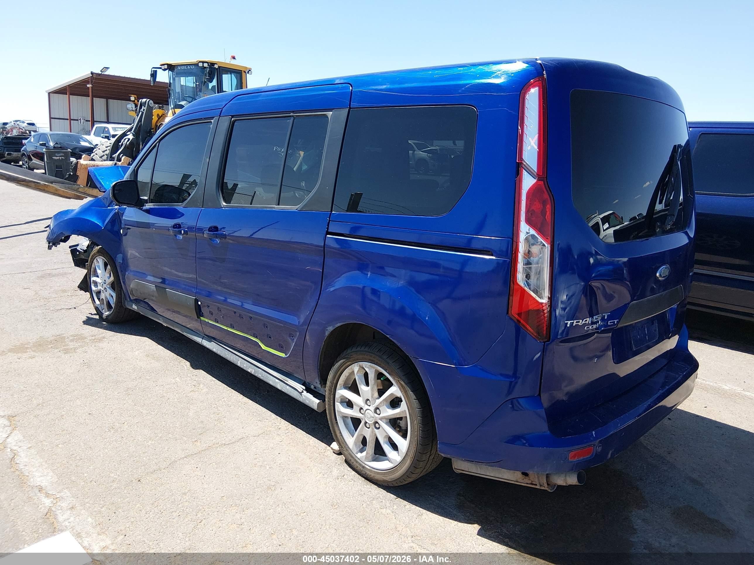 2015 Ford Transit Connect Titanium Синий vin: NM0GE9G79F1194681