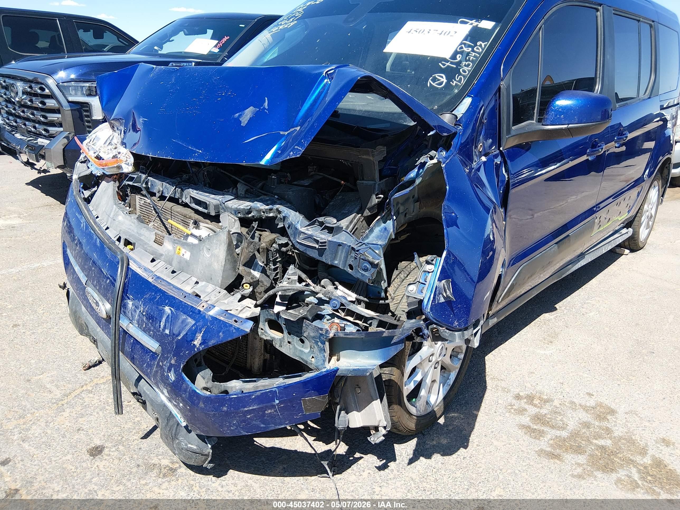 2015 Ford Transit Connect Titanium Синий vin: NM0GE9G79F1194681