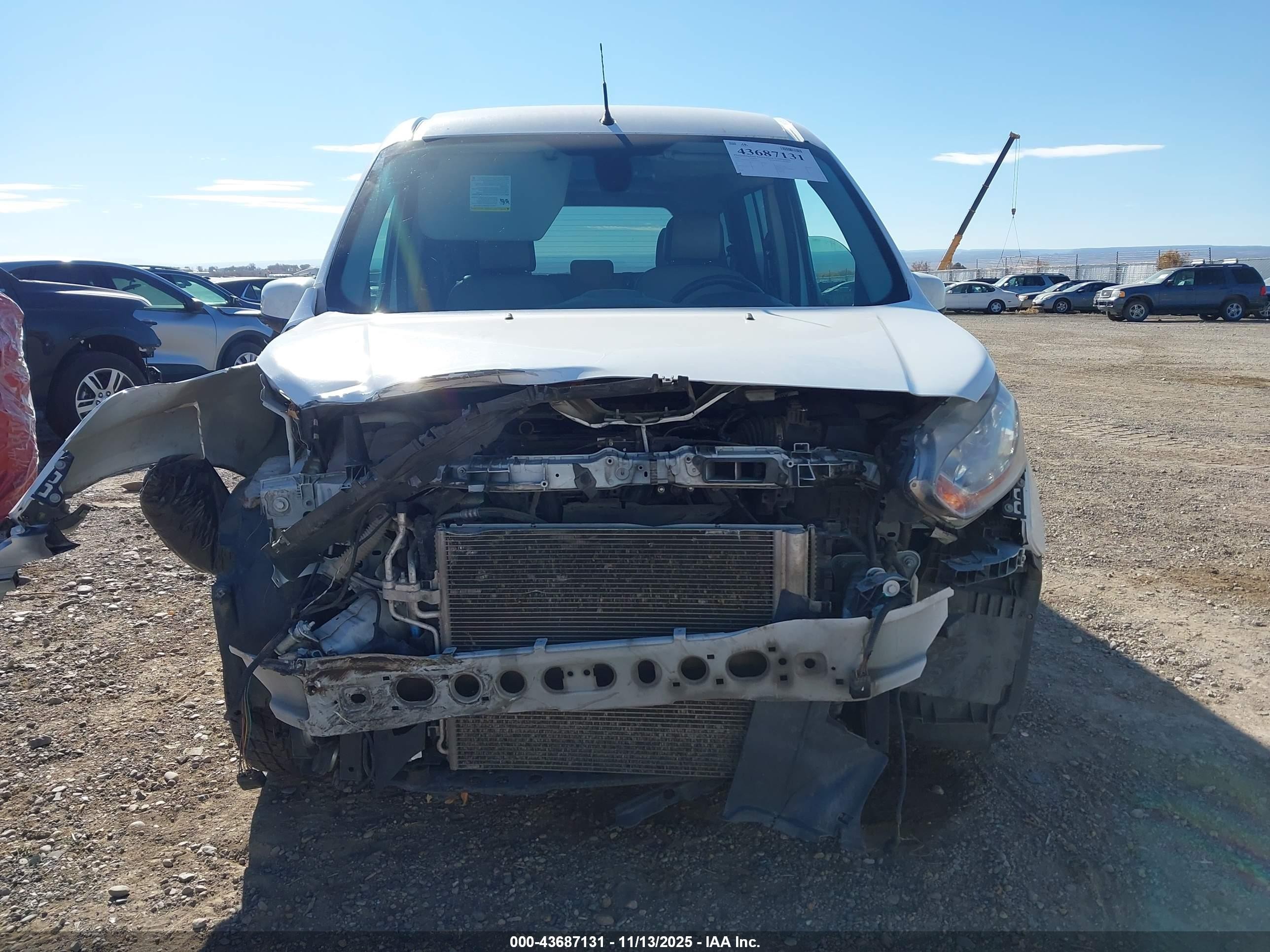2015 Ford Transit Connect Titanium White vin: NM0GE9G79F1219420