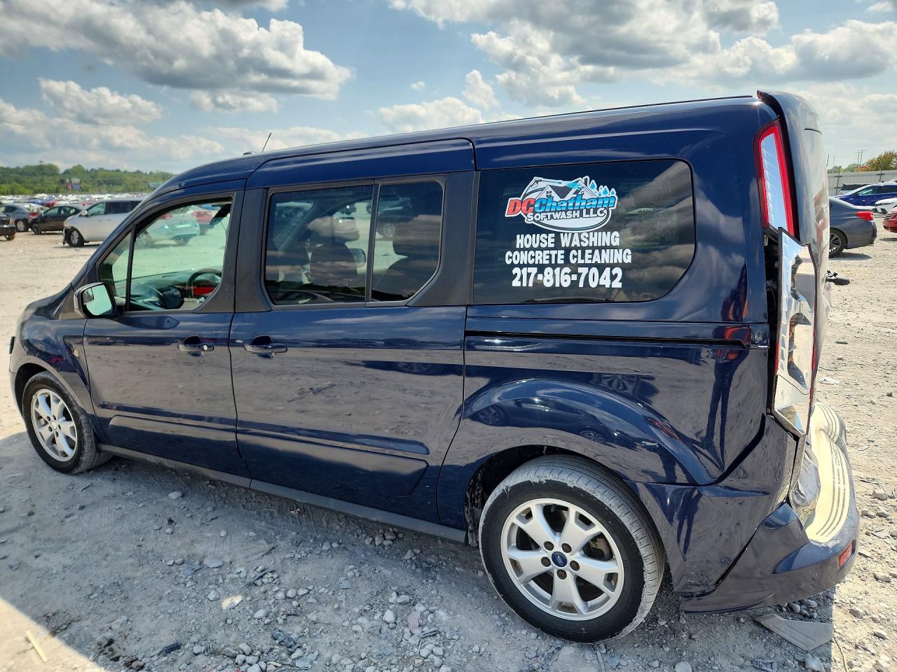 2015 Ford Transit Connect Titanium Blue vin: NM0GE9G7XF1177792