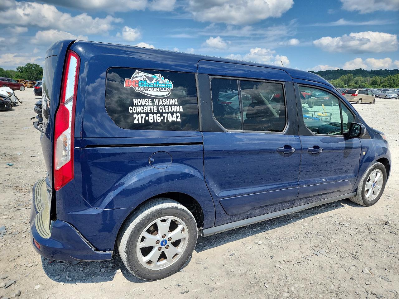 2015 Ford Transit Connect Titanium Blue vin: NM0GE9G7XF1177792