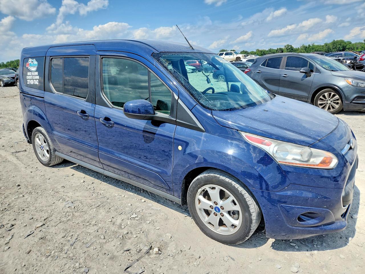 2015 Ford Transit Connect Titanium Blue vin: NM0GE9G7XF1177792