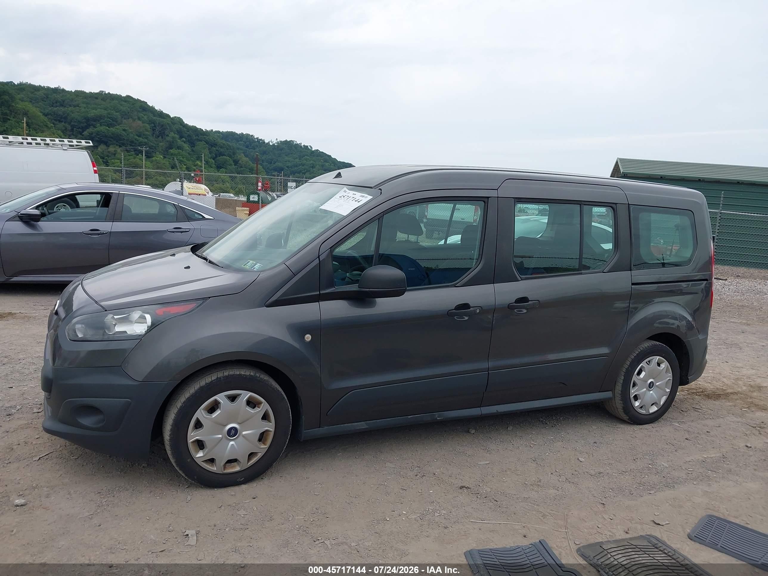 2015 Ford Transit Connect Xl Gray vin: NM0GS9E76F1187795