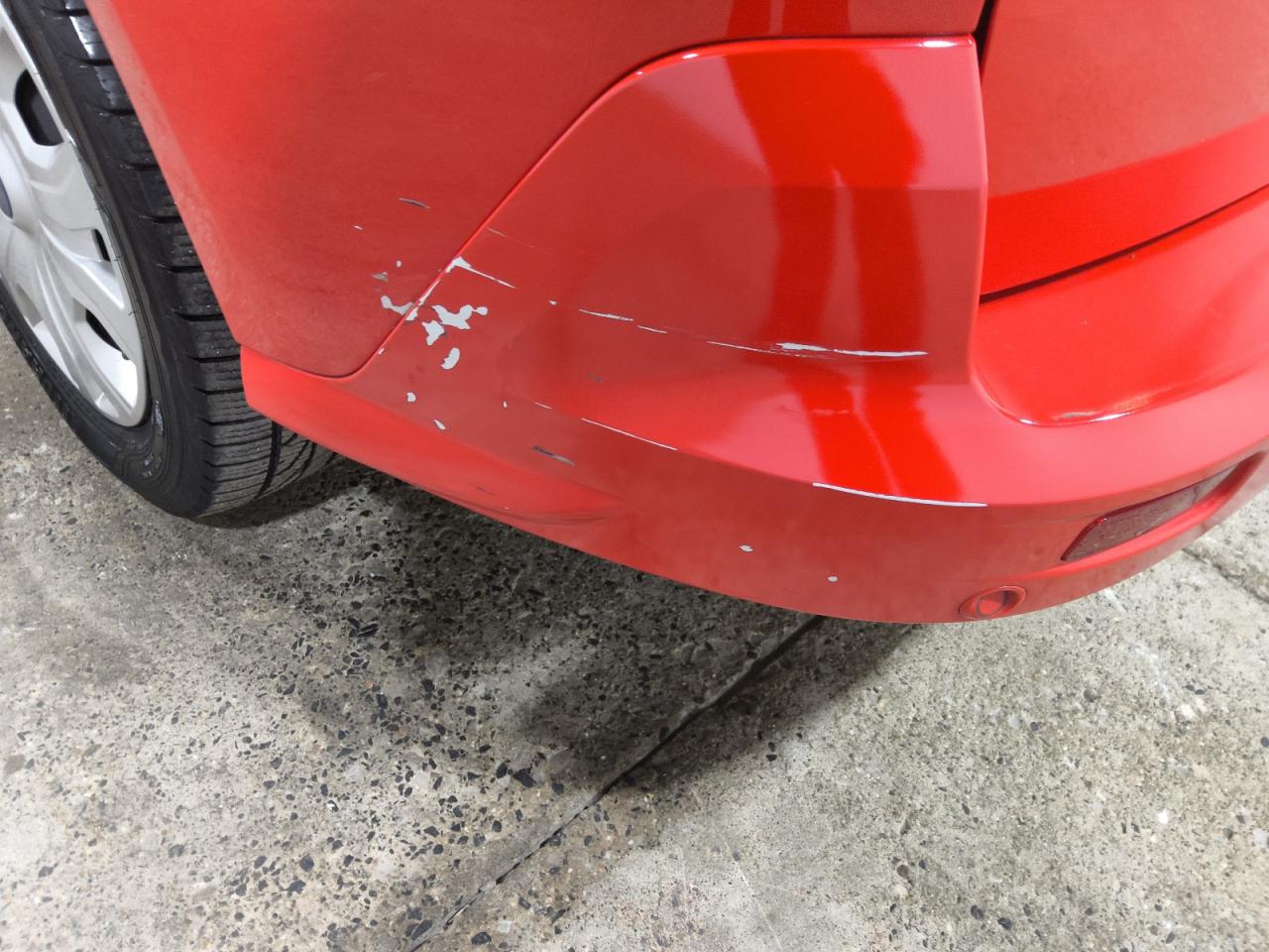 2022 Ford Transit Connect Xlt Красный vin: NM0GS9F28N1535369 Damage: Rear Bumper, Heavy Scratch, 7 To 8 Inches