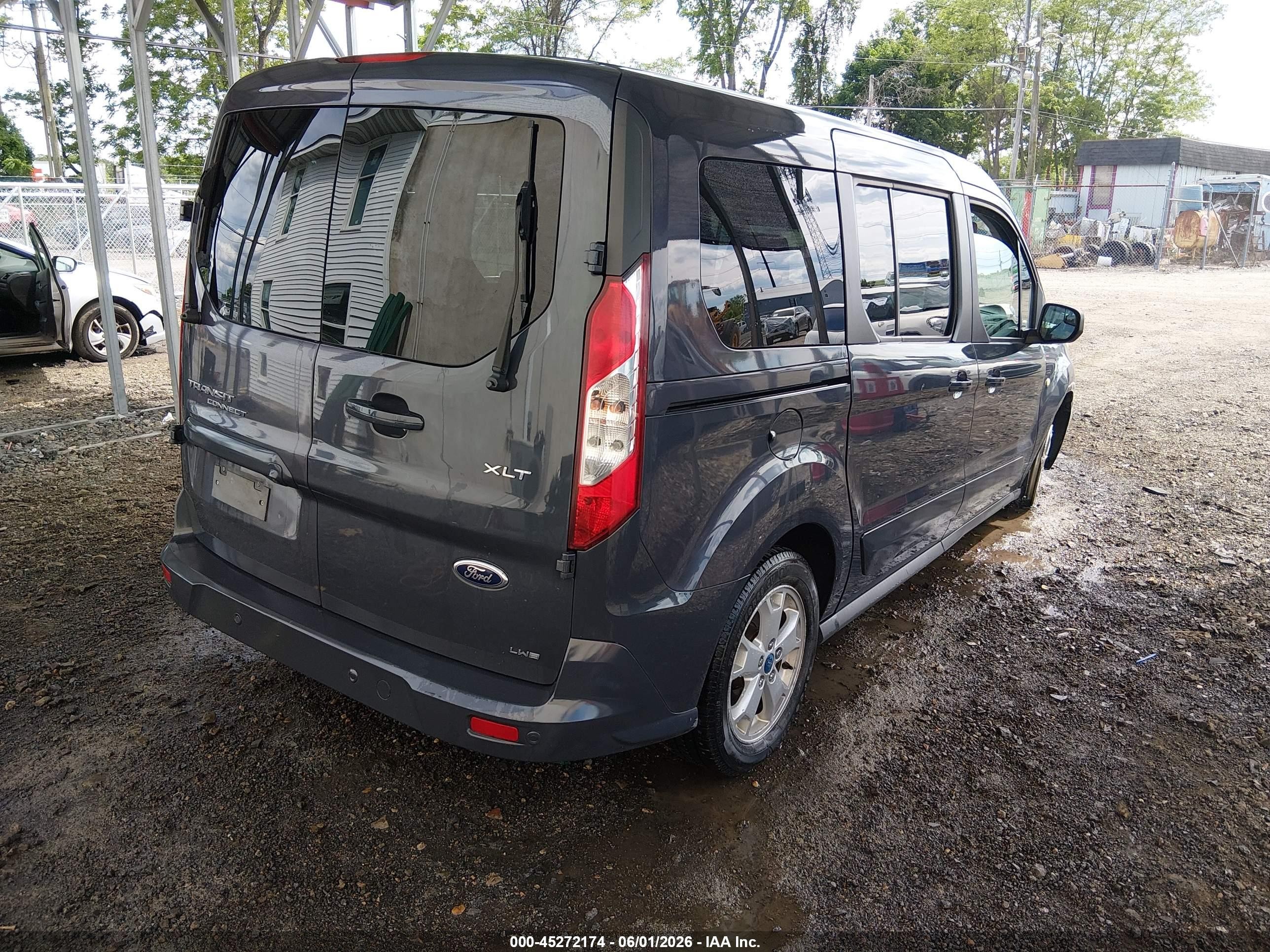 2014 Ford Transit Connect Xlt Blue vin: NM0GS9F70E1152702