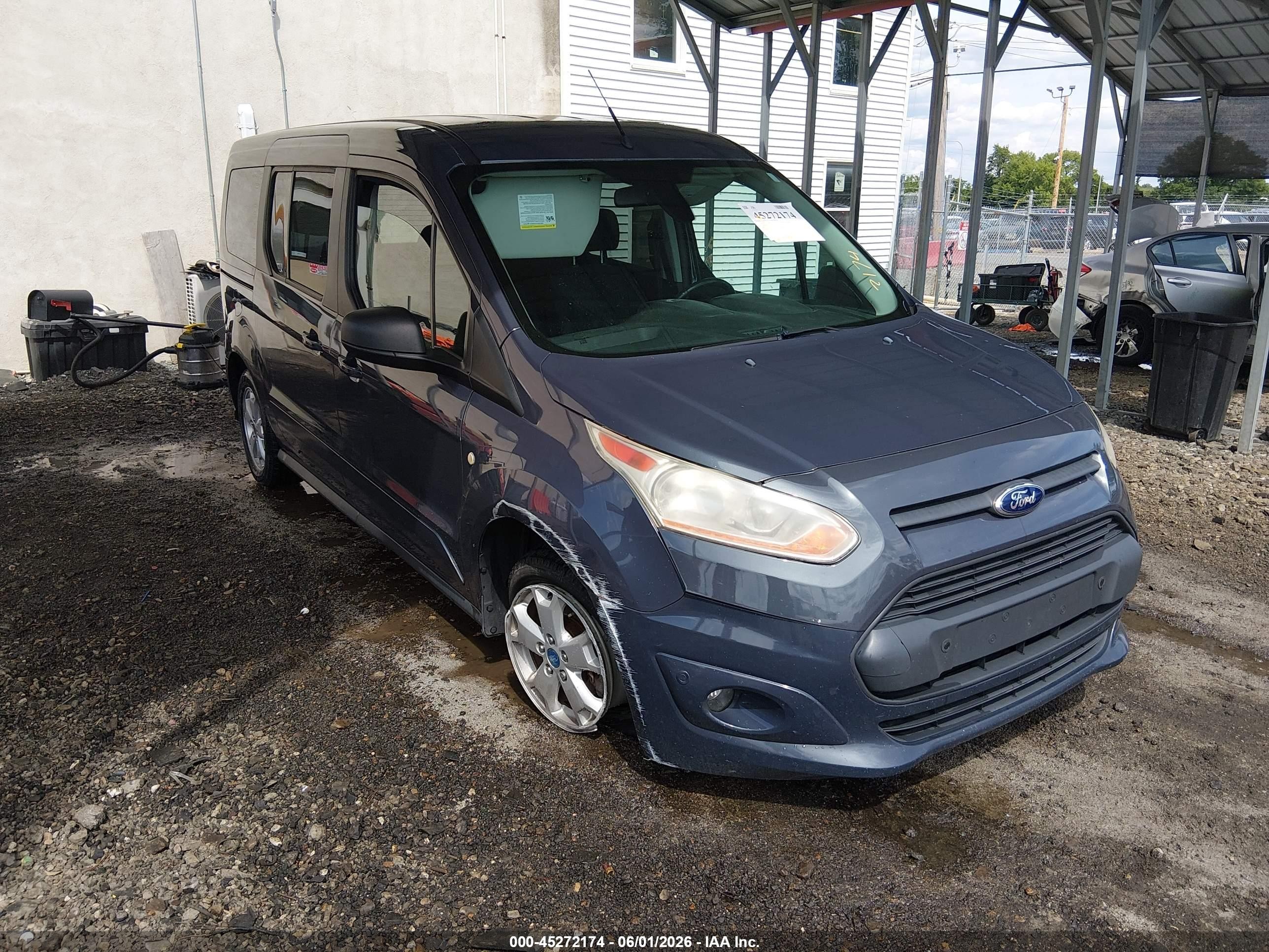 2014 Ford Transit Connect Xlt Blue vin: NM0GS9F70E1152702