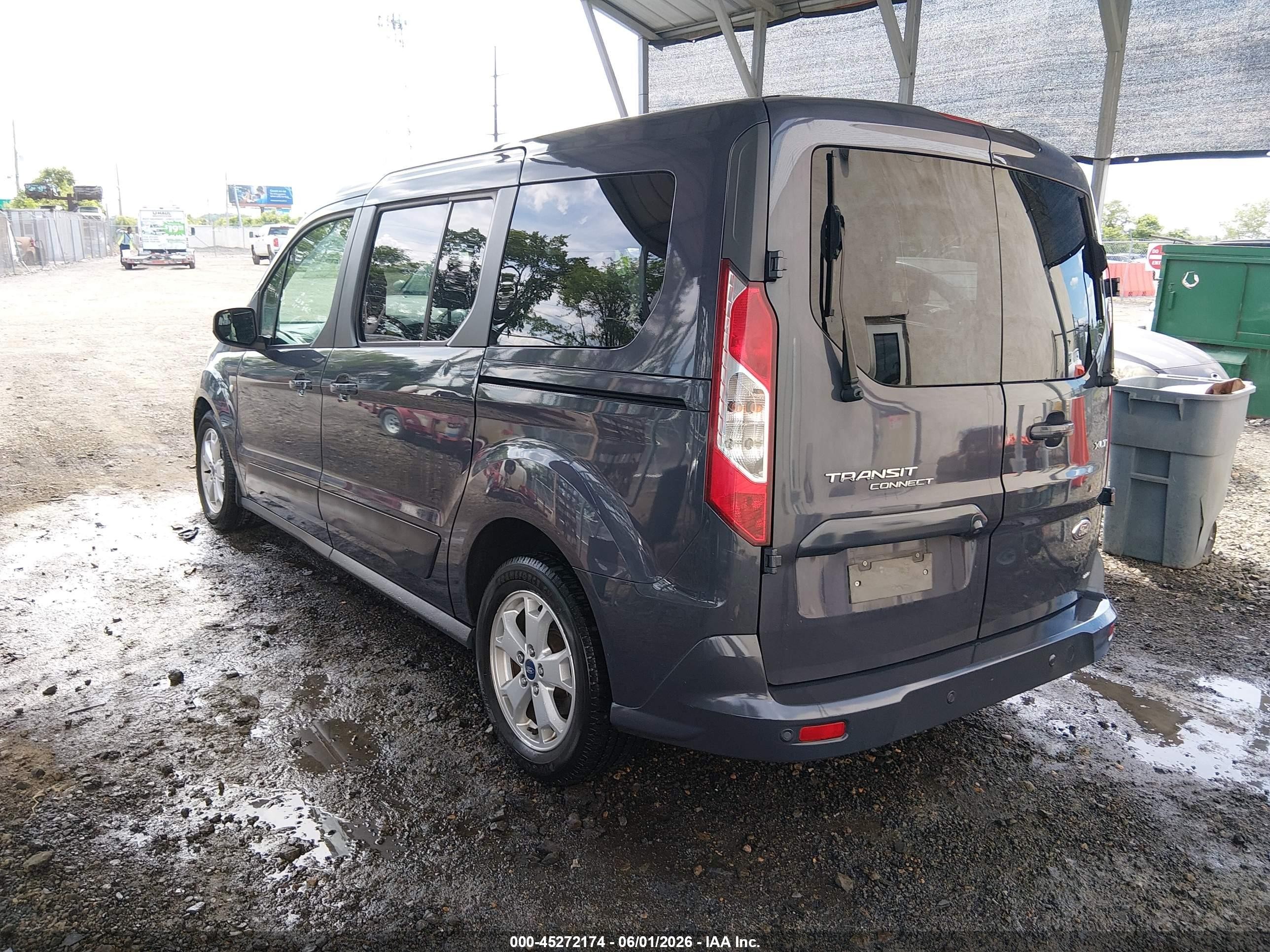 2014 Ford Transit Connect Xlt Blue vin: NM0GS9F70E1152702