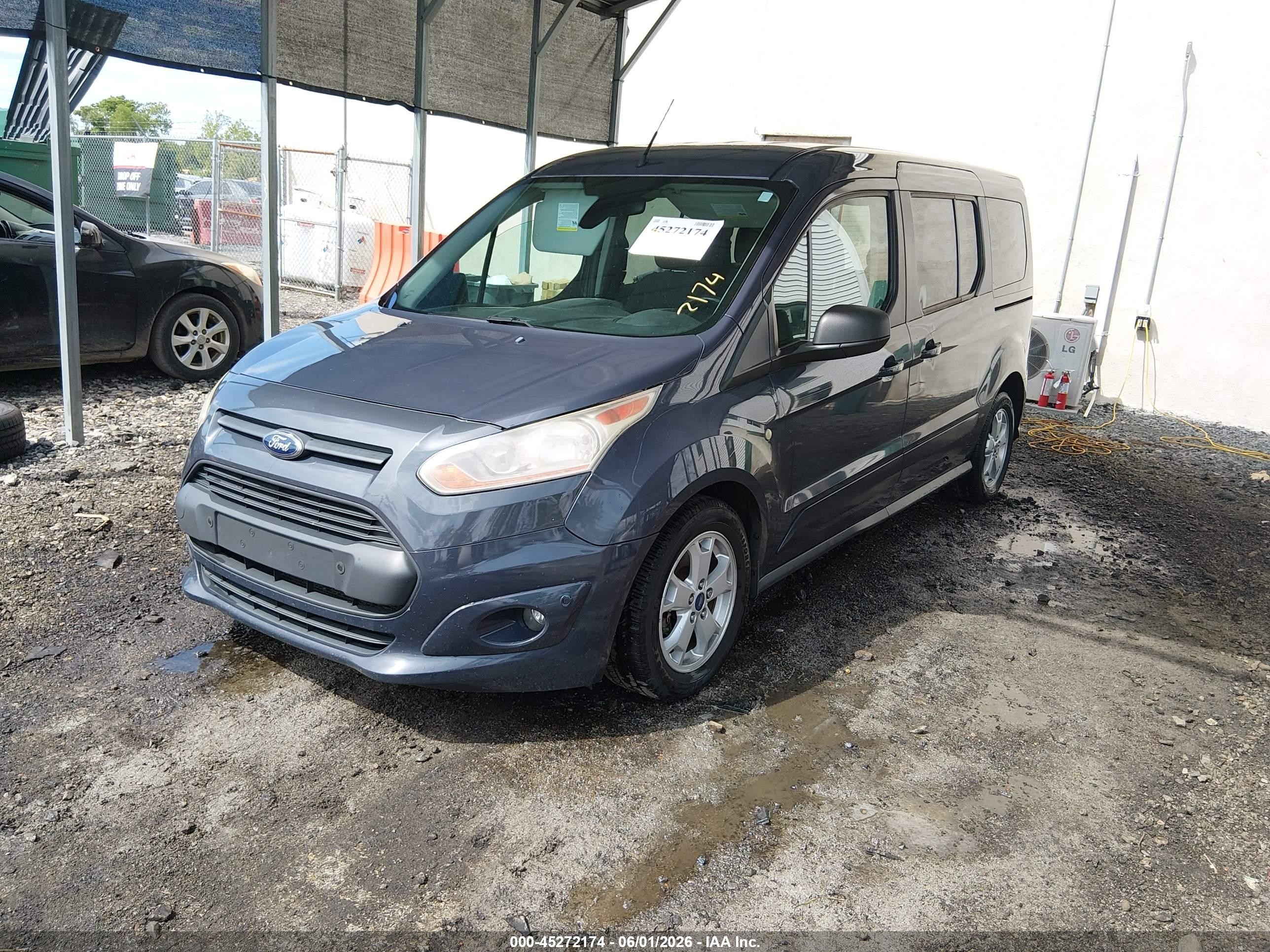 2014 Ford Transit Connect Xlt Blue vin: NM0GS9F70E1152702