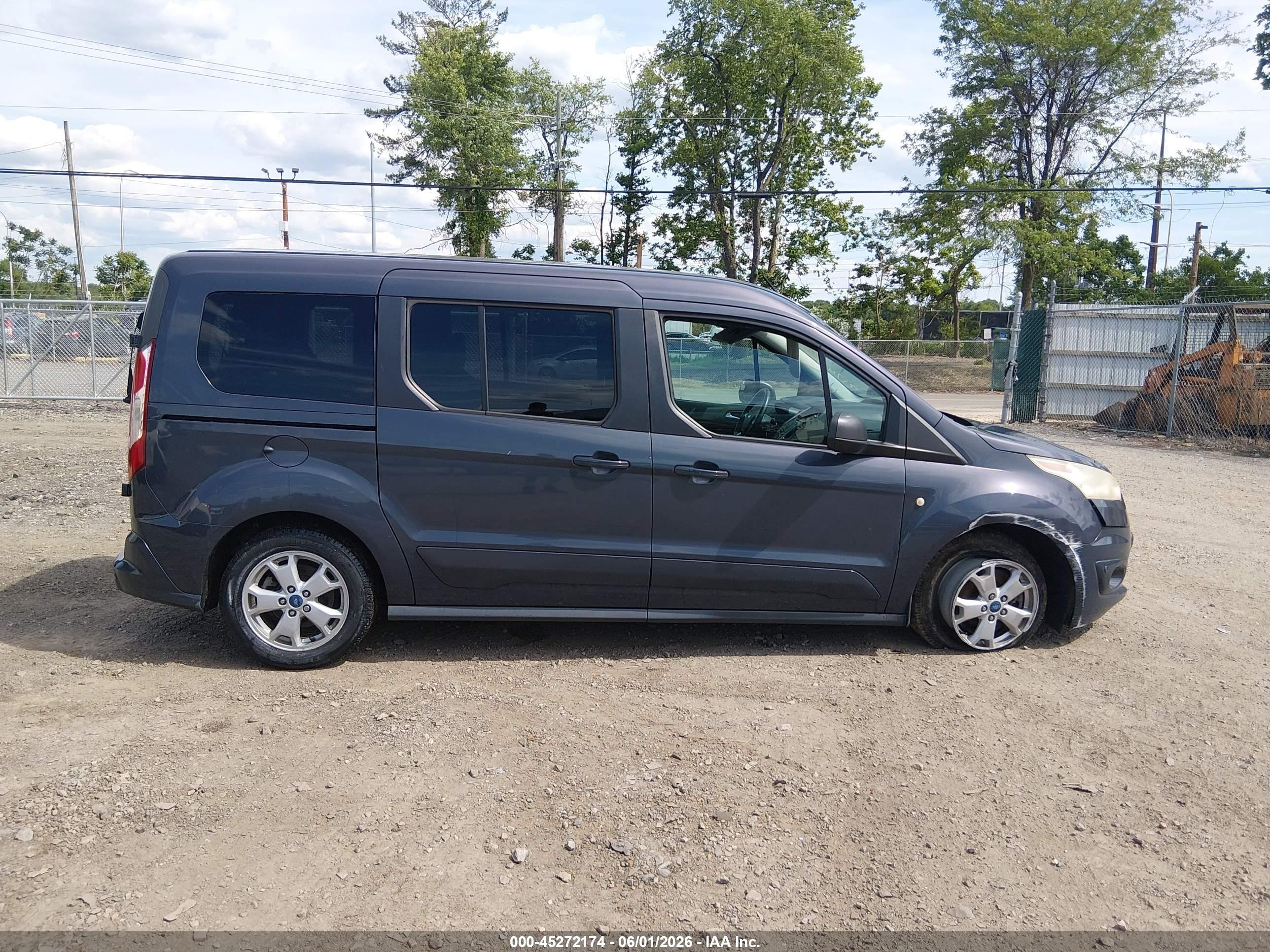 2014 Ford Transit Connect Xlt Blue vin: NM0GS9F70E1152702