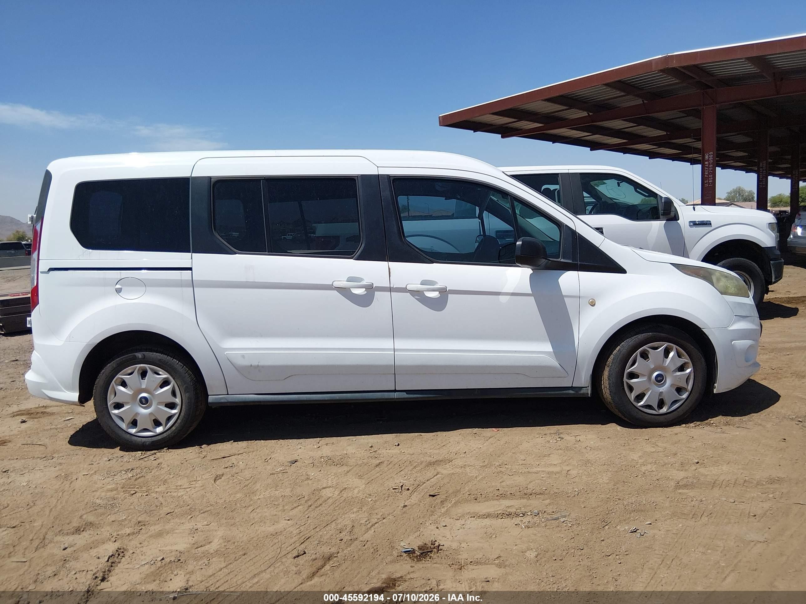 2015 Ford Transit Connect Xlt Белый vin: NM0GS9F70F1224211