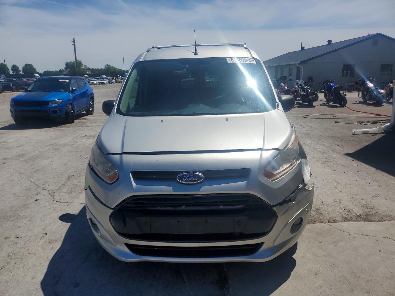 2014 Ford Transit Connect Xlt Silver vin: NM0GS9F73E1141905
