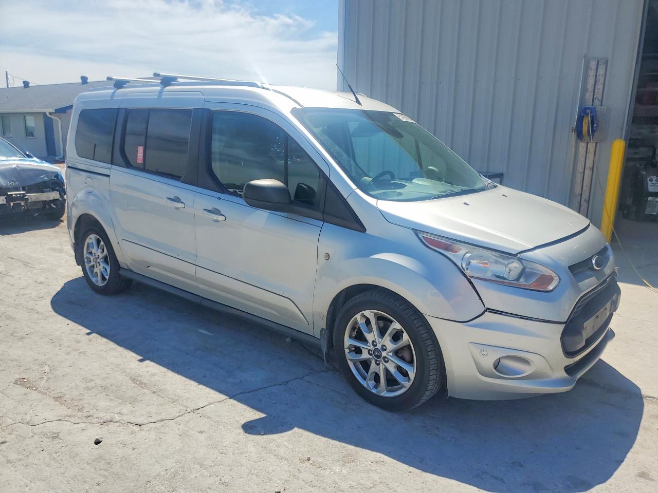 2014 Ford Transit Connect Xlt Silver vin: NM0GS9F73E1141905