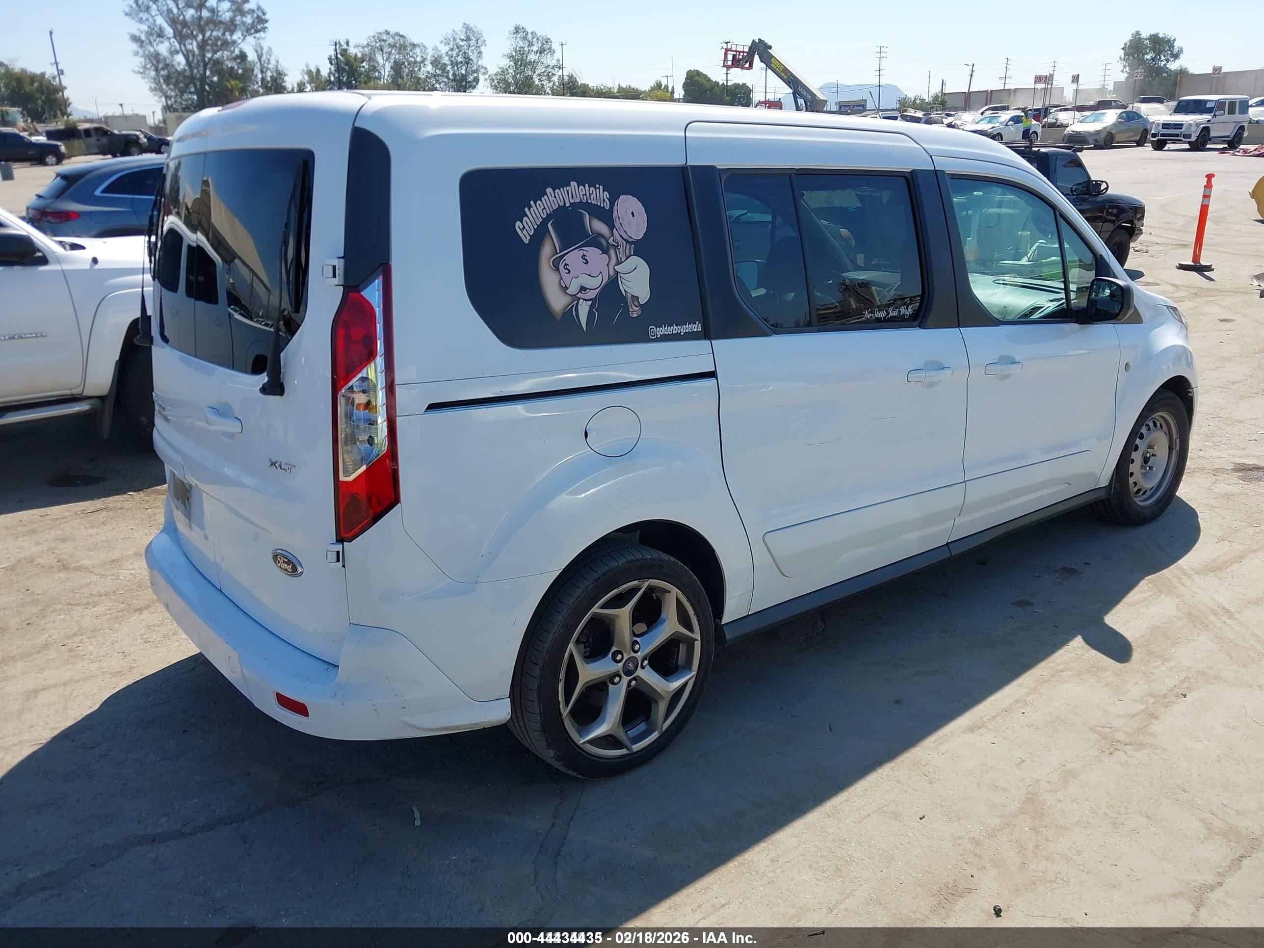 2015 Ford Transit Connect Xlt White vin: NM0GS9F73F1202655