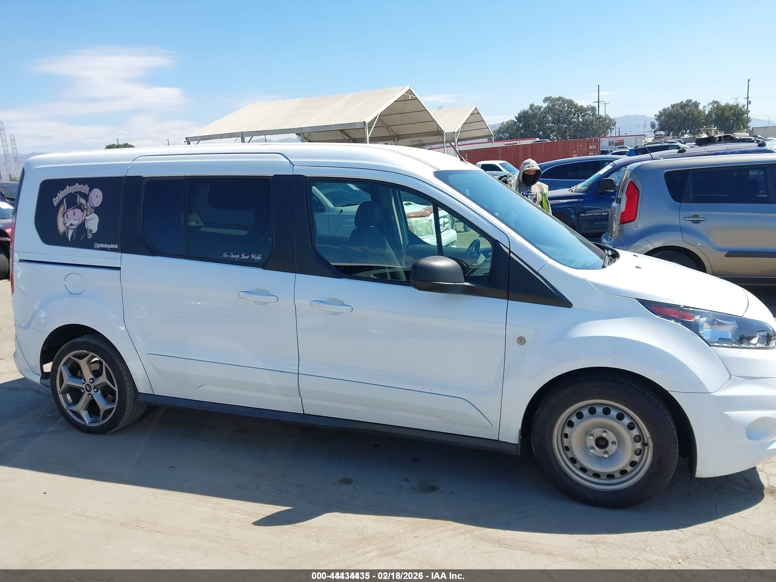 2015 Ford Transit Connect Xlt White vin: NM0GS9F73F1202655