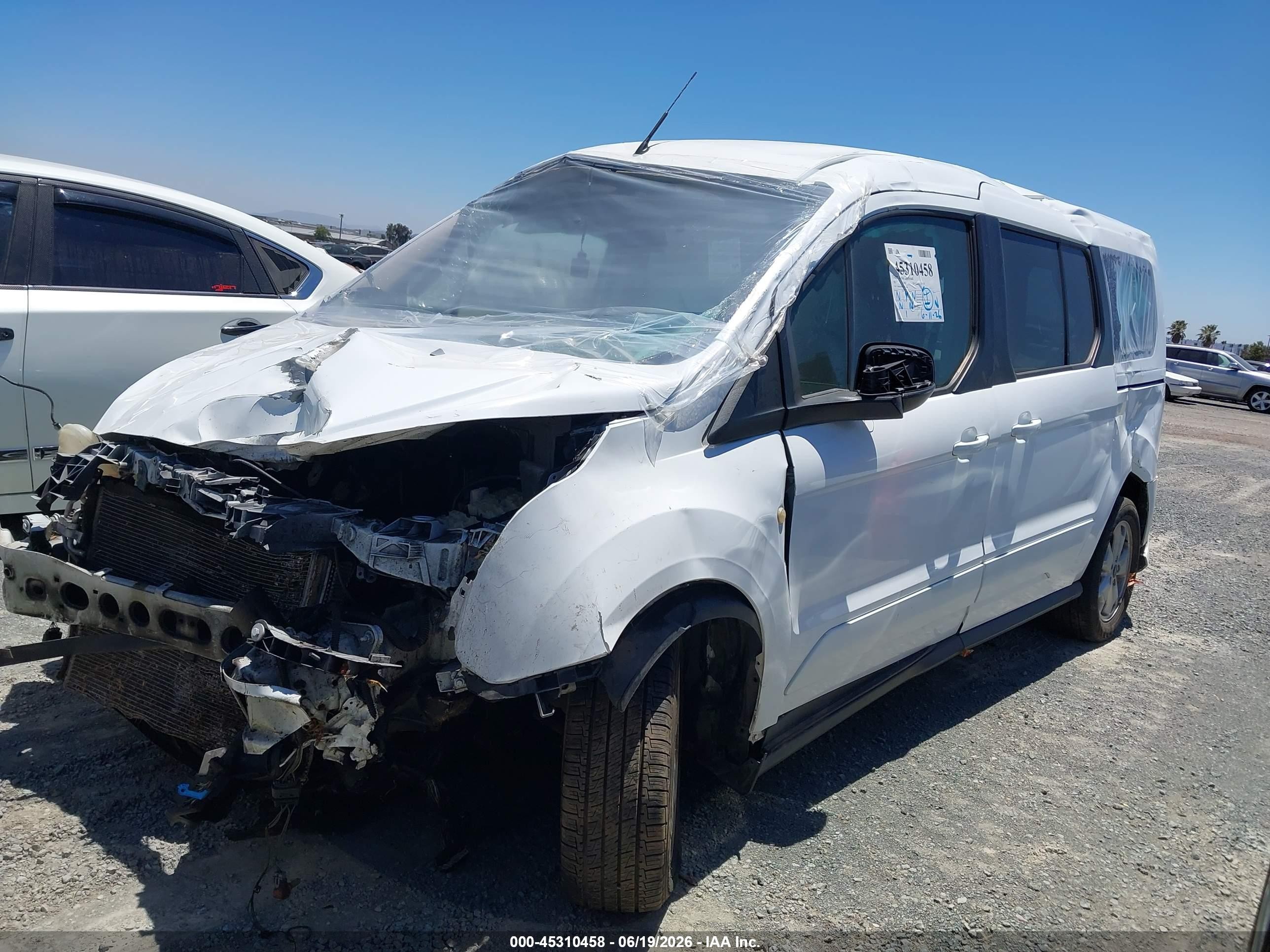 2015 Ford Transit Connect Xlt White vin: NM0GS9F73F1223604