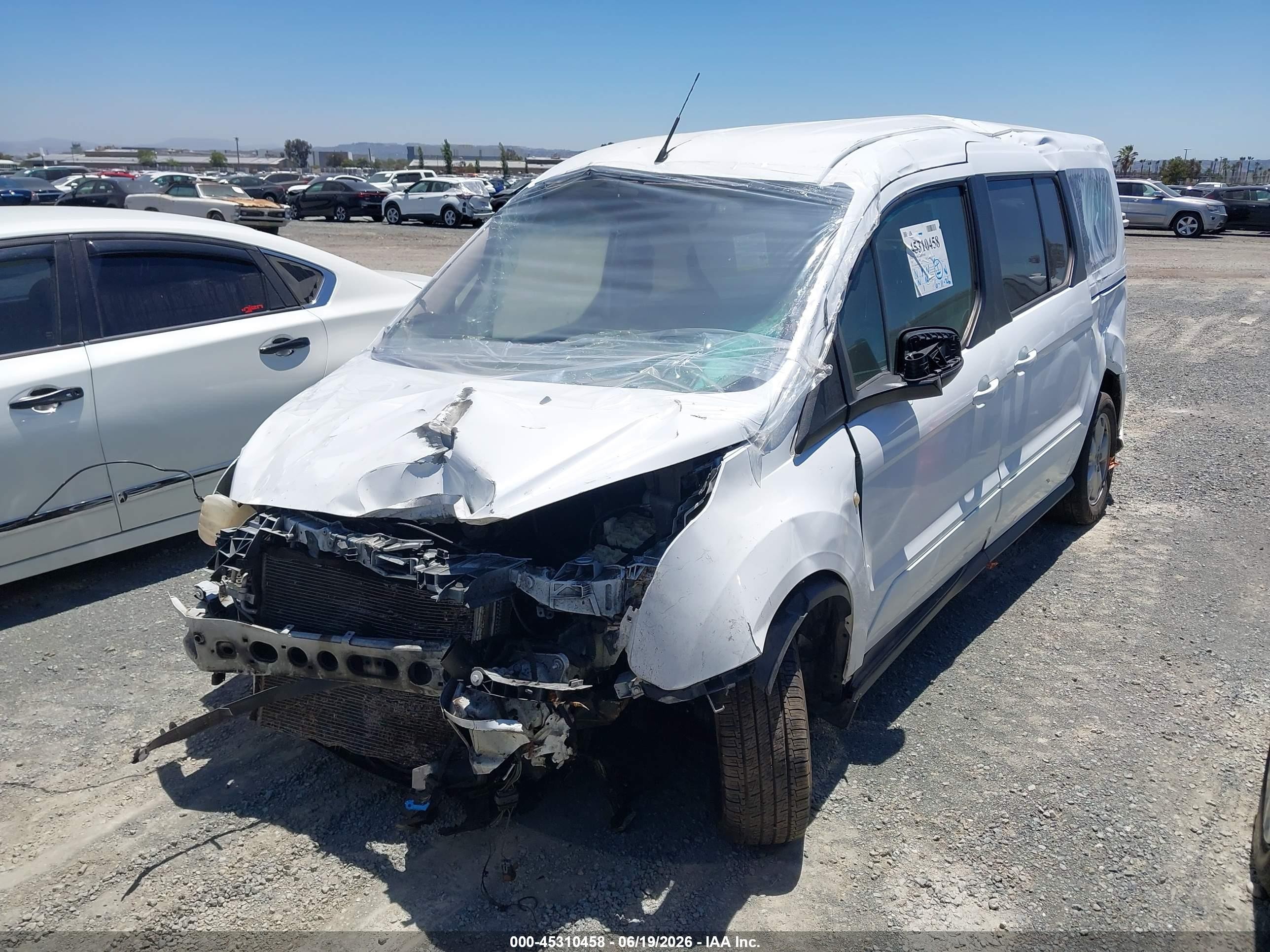 2015 Ford Transit Connect Xlt White vin: NM0GS9F73F1223604