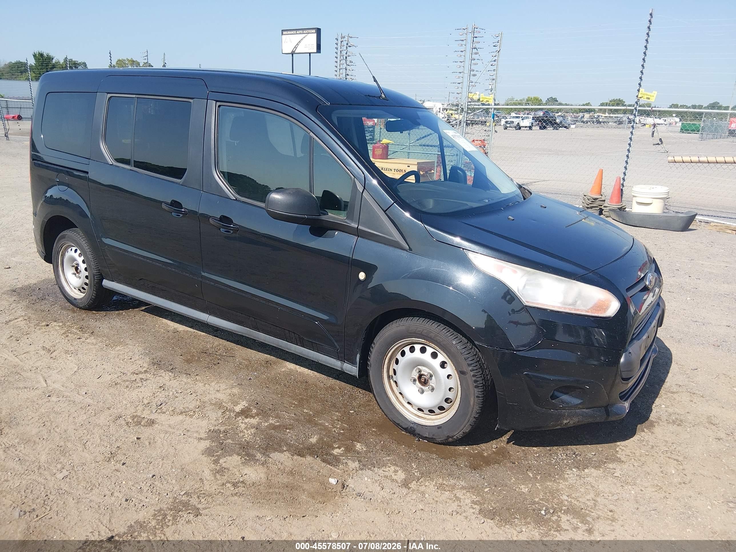 2014 Ford Transit Connect Xlt Black vin: NM0GS9F77E1133726