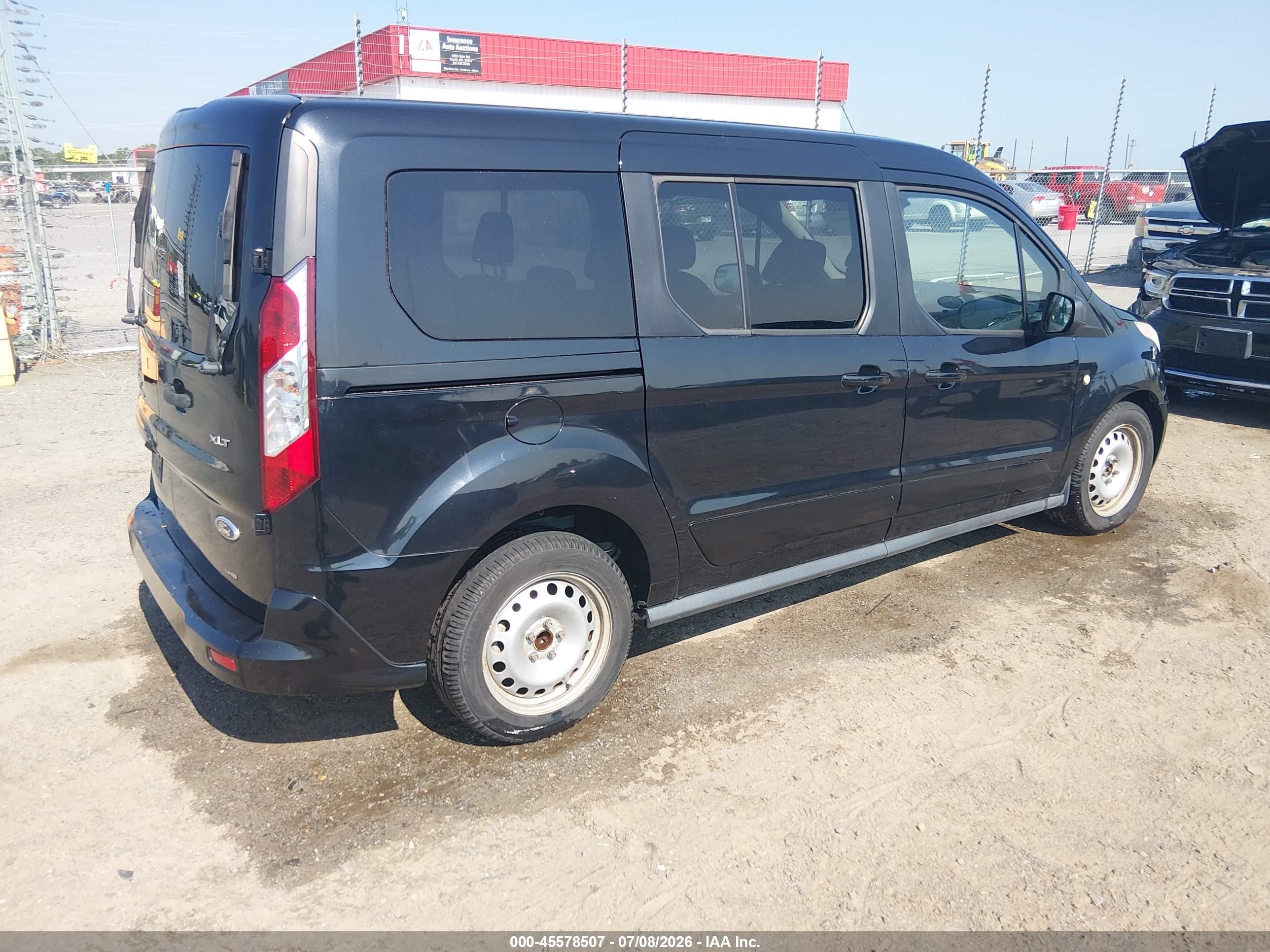 2014 Ford Transit Connect Xlt Black vin: NM0GS9F77E1133726