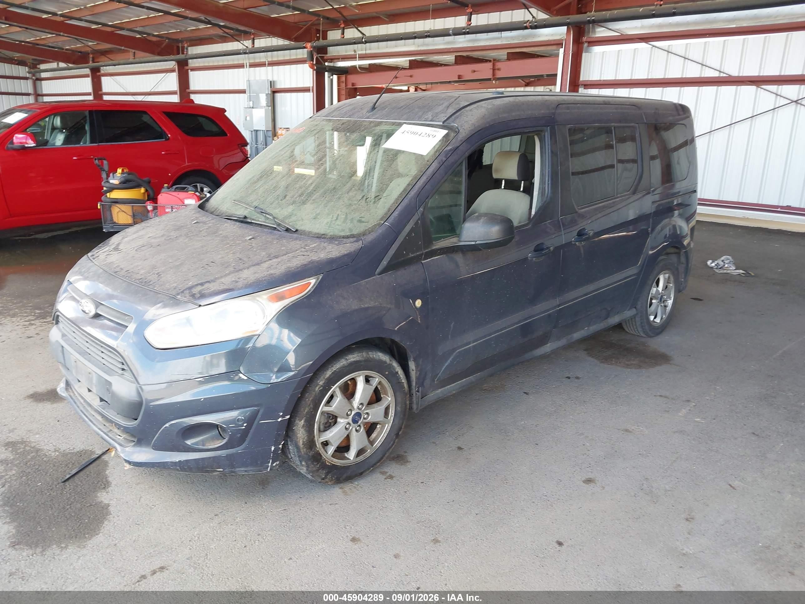 2014 Ford Transit Connect Xlt Gray vin: NM0GS9F77E1153765