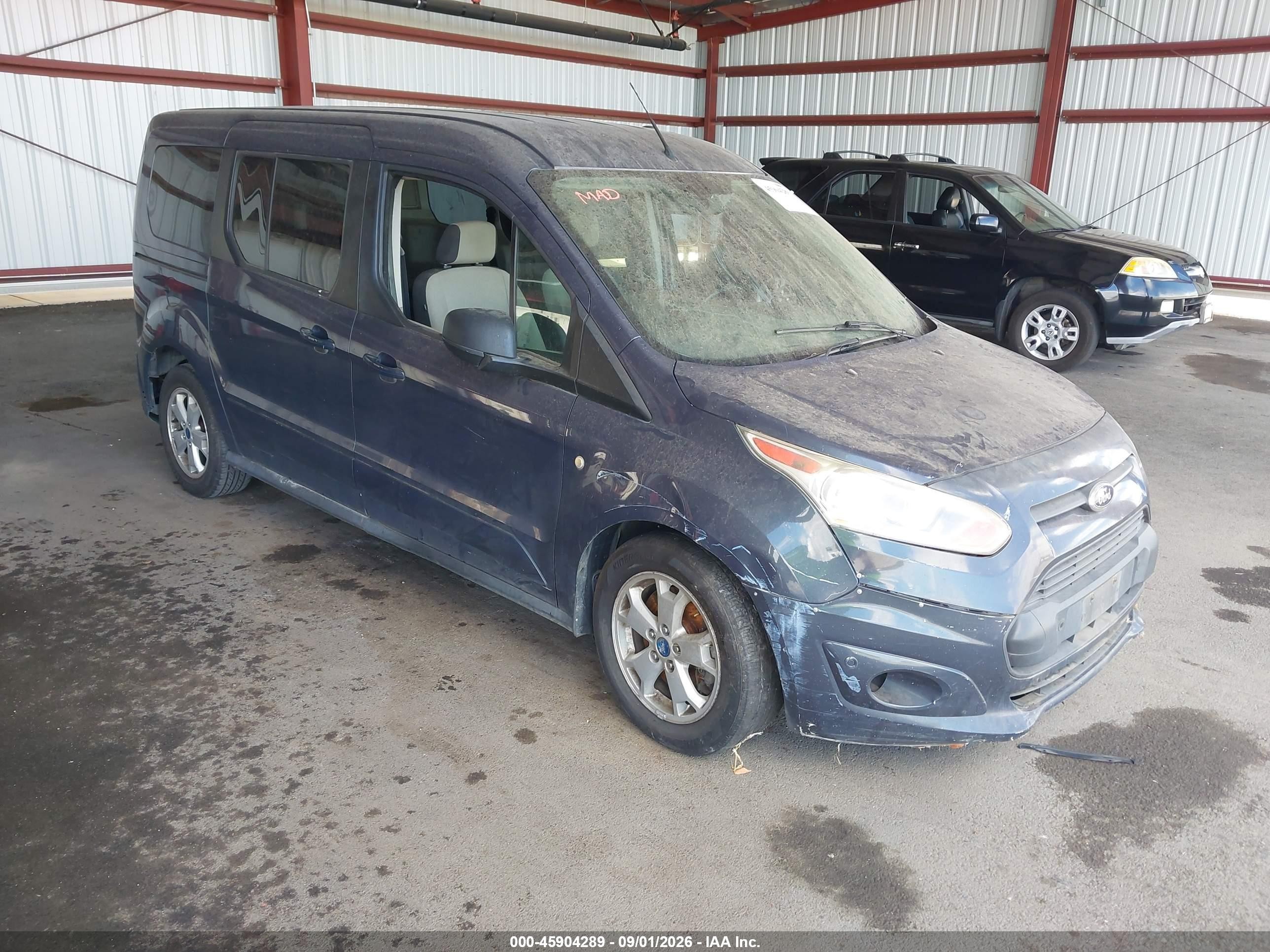 2014 Ford Transit Connect Xlt Gray vin: NM0GS9F77E1153765