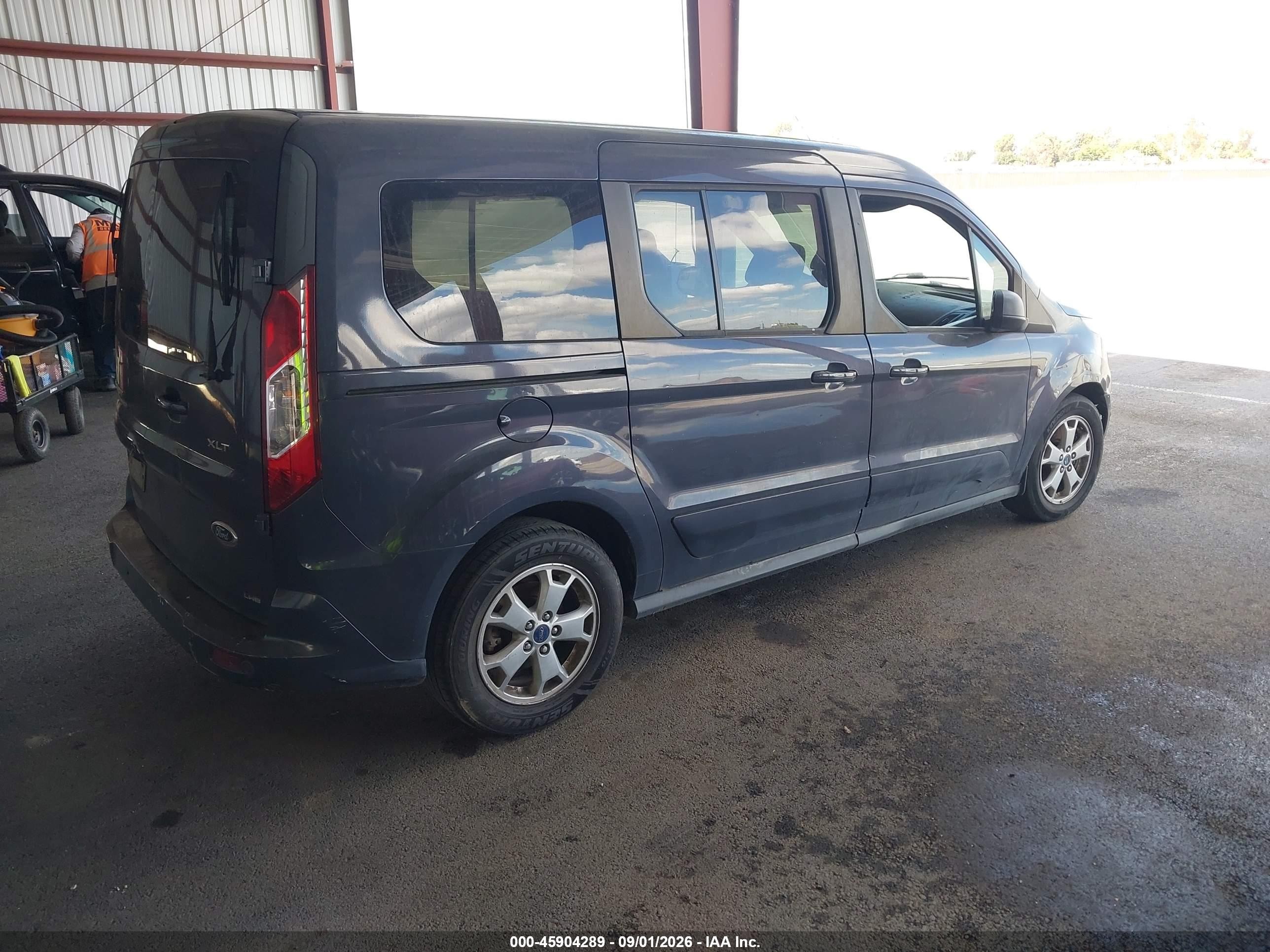 2014 Ford Transit Connect Xlt Gray vin: NM0GS9F77E1153765